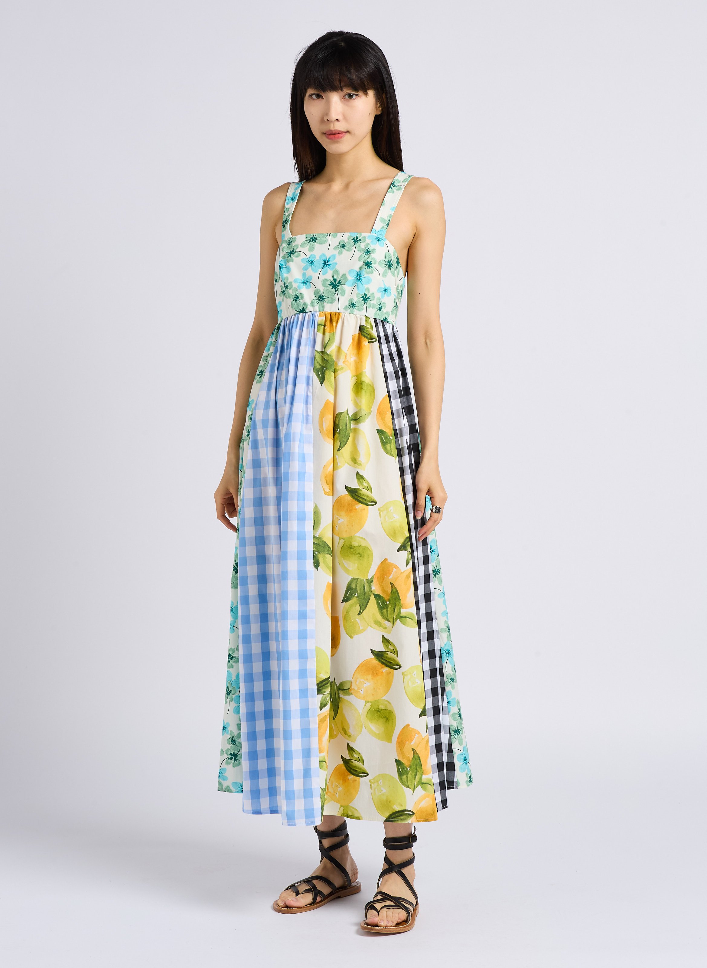 Robe longue ample en coton IMPERIAL Multicolore