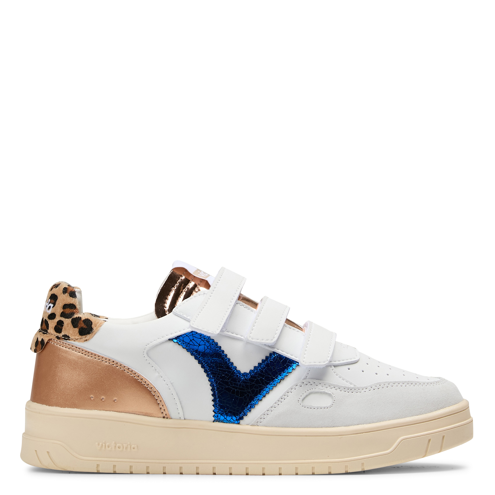 Baskets basses à scratchs  VICTORIA