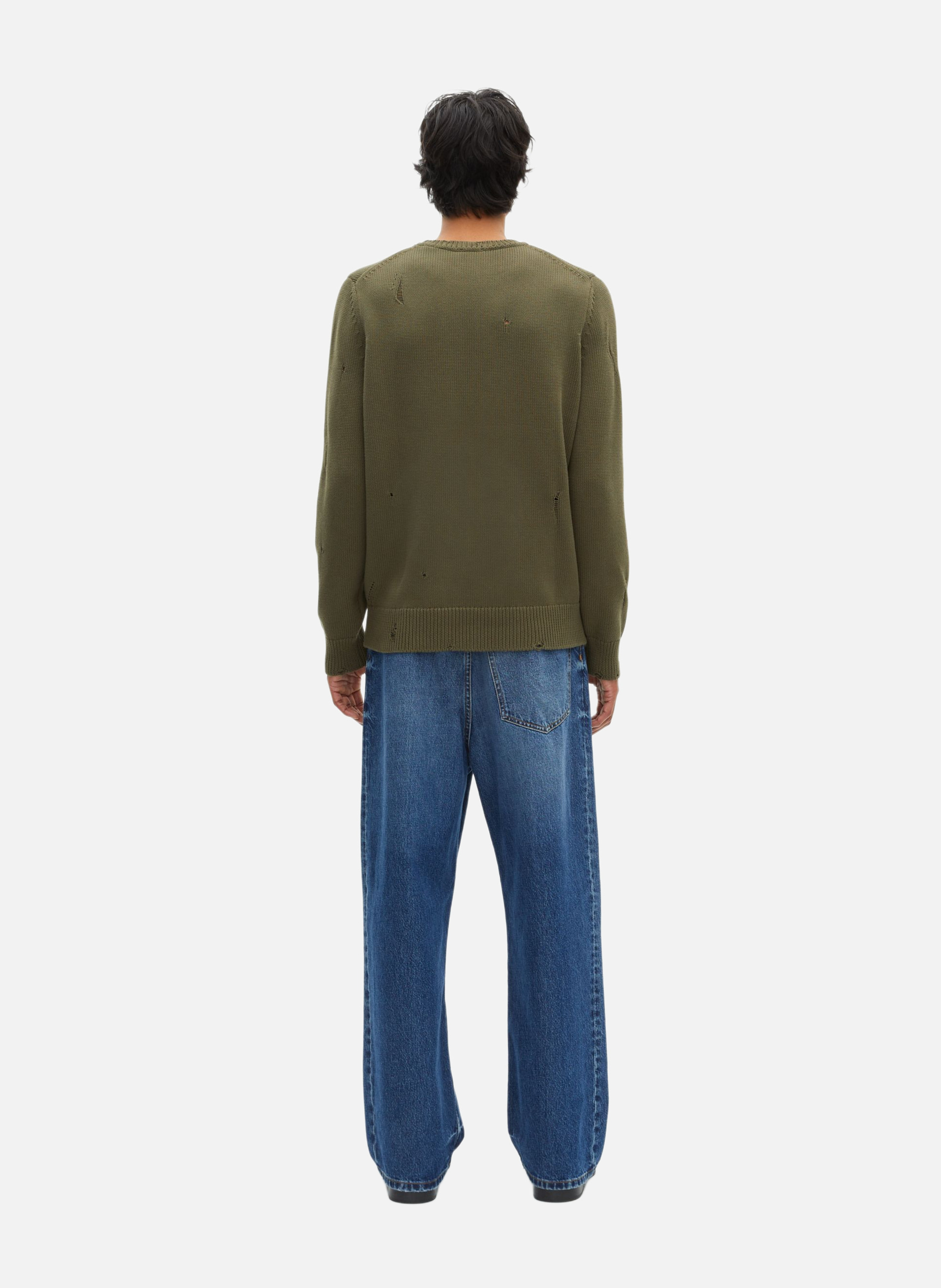 Sweater with cut-out details THE KOOPLES Green