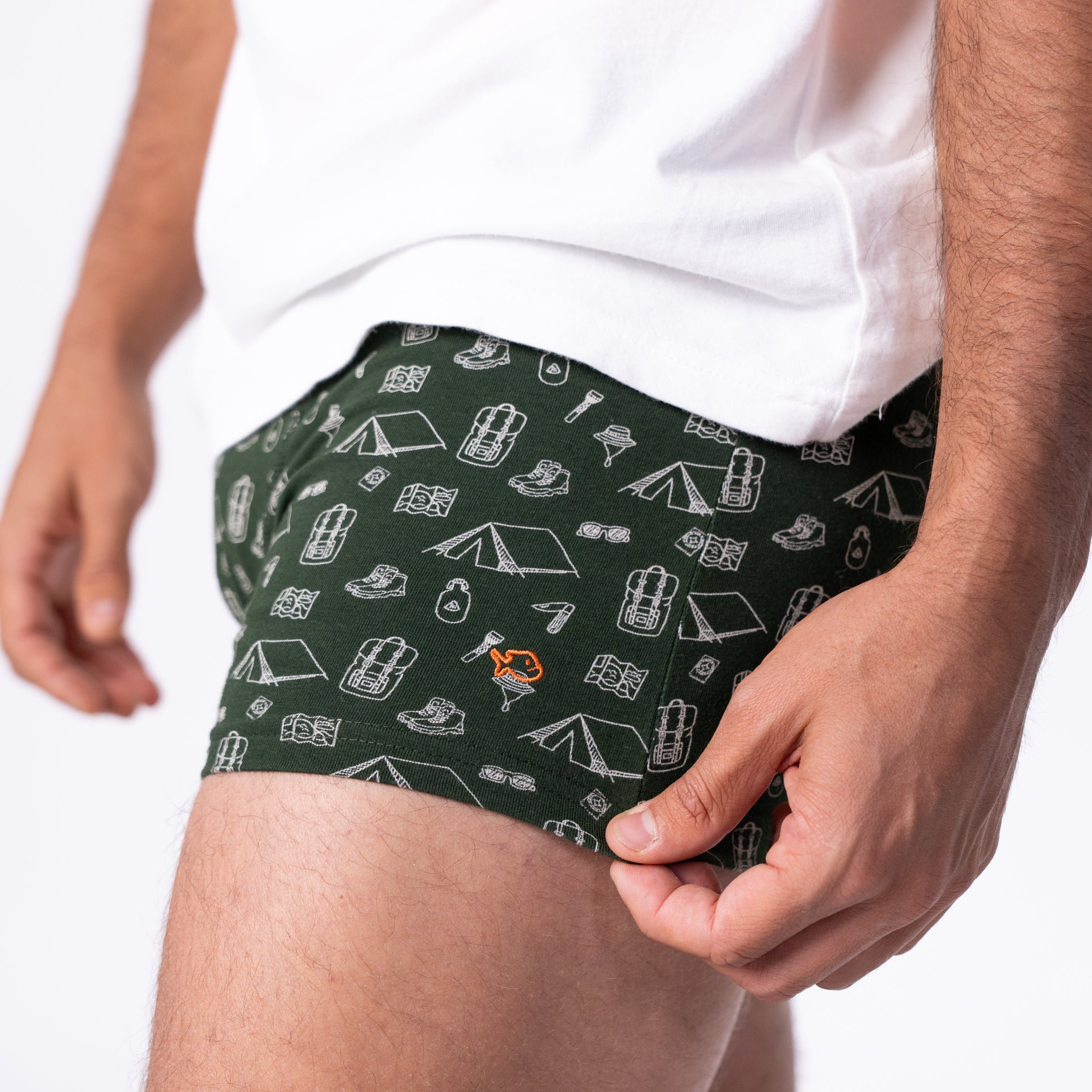 Organic cotton boxers BILLYBELT Green