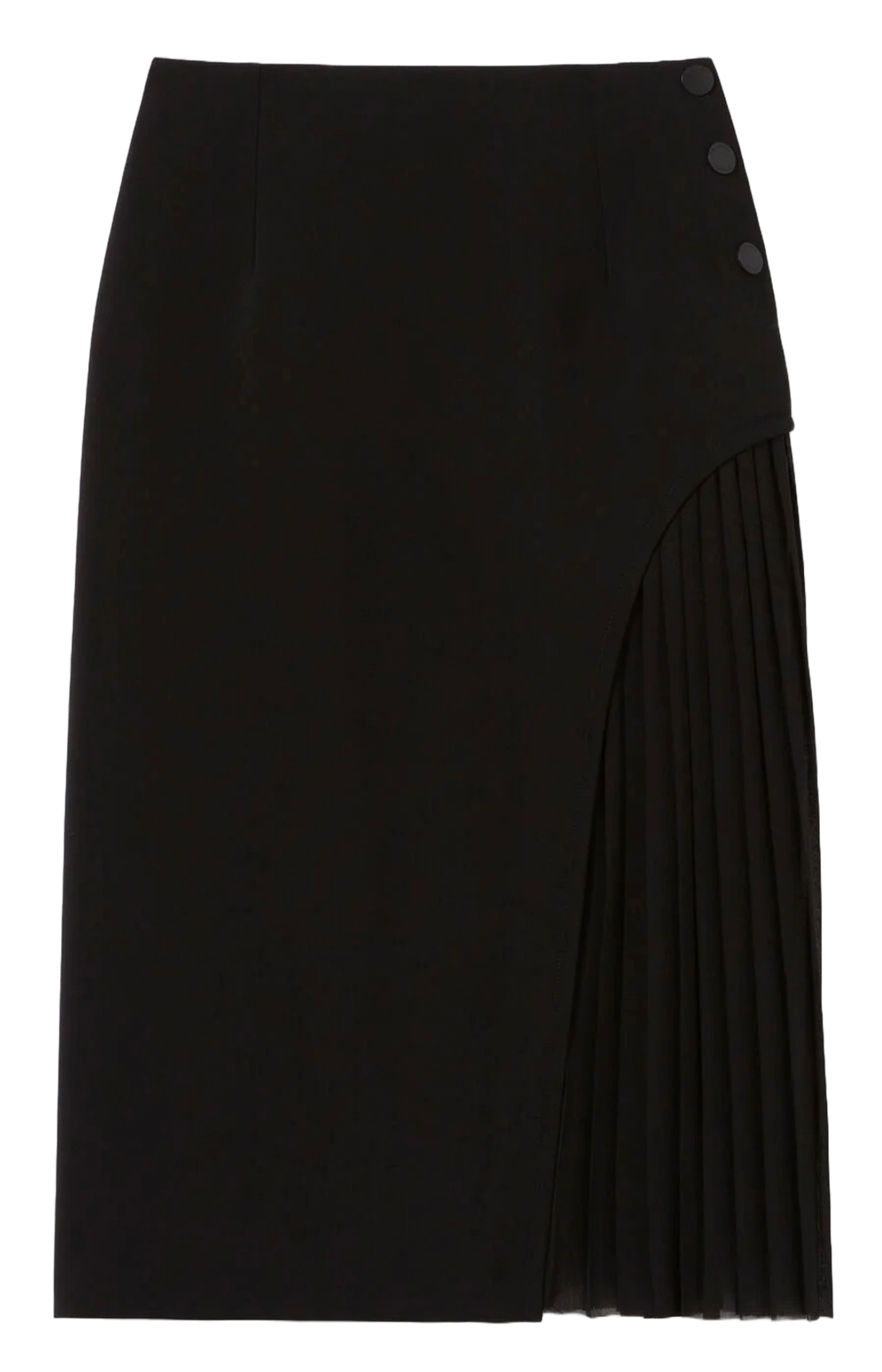 Jupe midi plissée CLAUDIE PIERLOT Noir