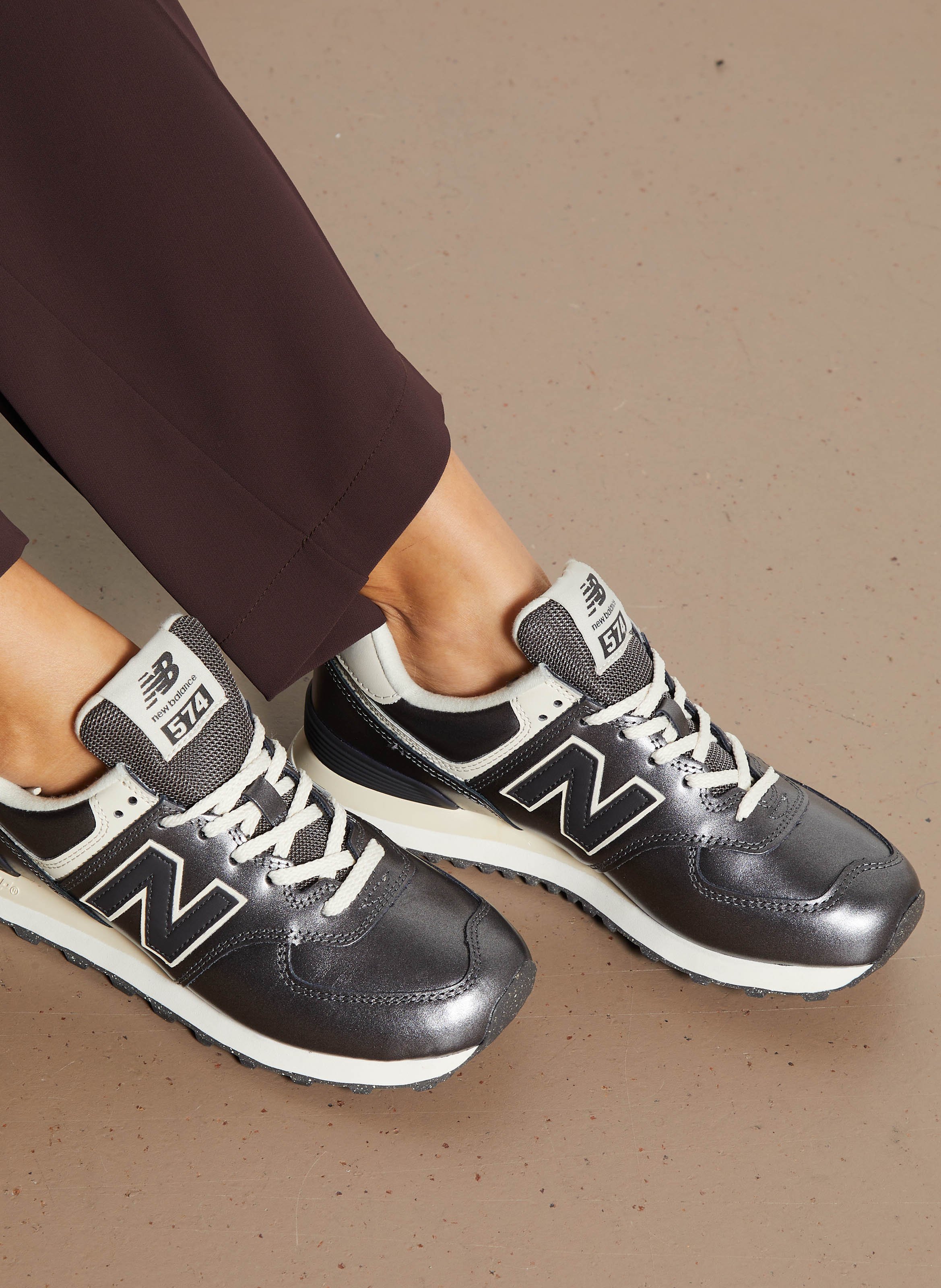 Leather dress shoes NEW BALANCE Grey