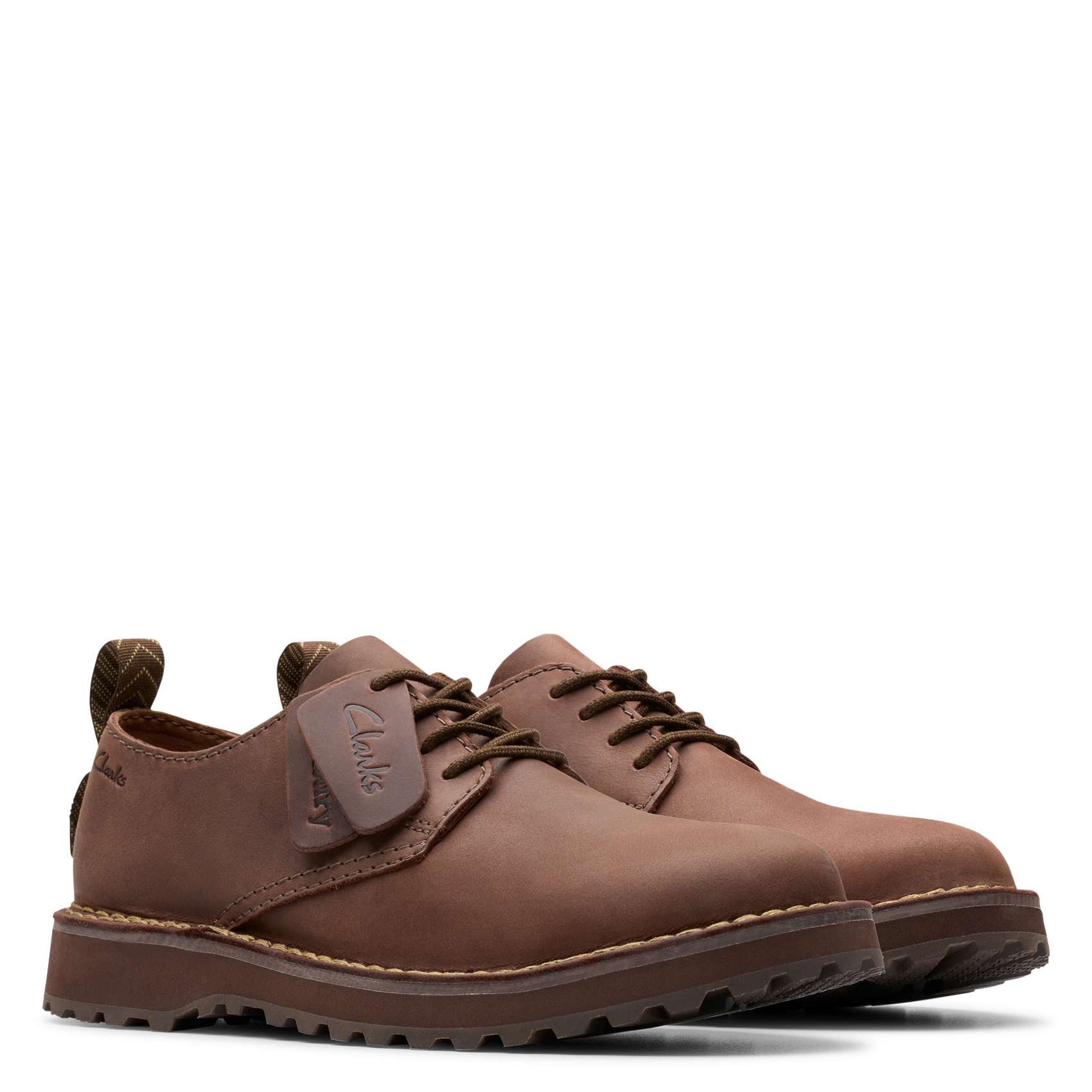 Arthus leather Derby shoes  CLARKS Brown