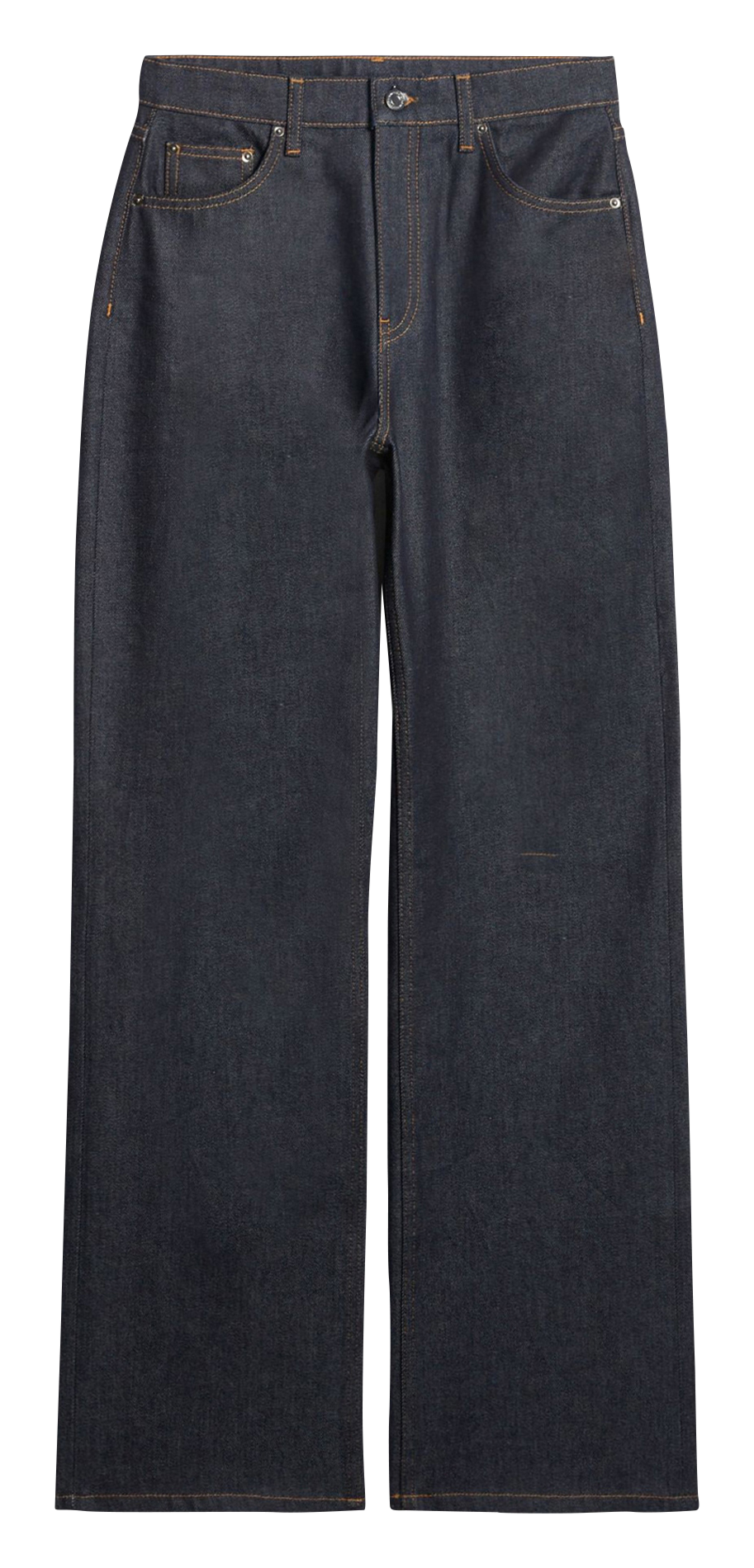 Pantalon taille haute en denim brut VANESSA BRUNO Bleu