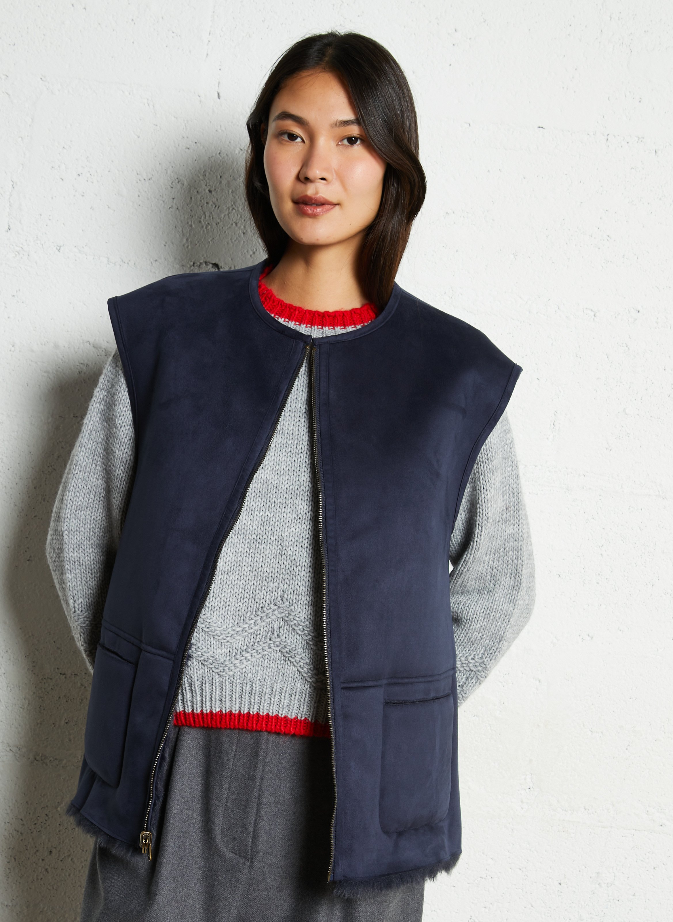 Sleeveless reversible jacket HOD PARIS Blue