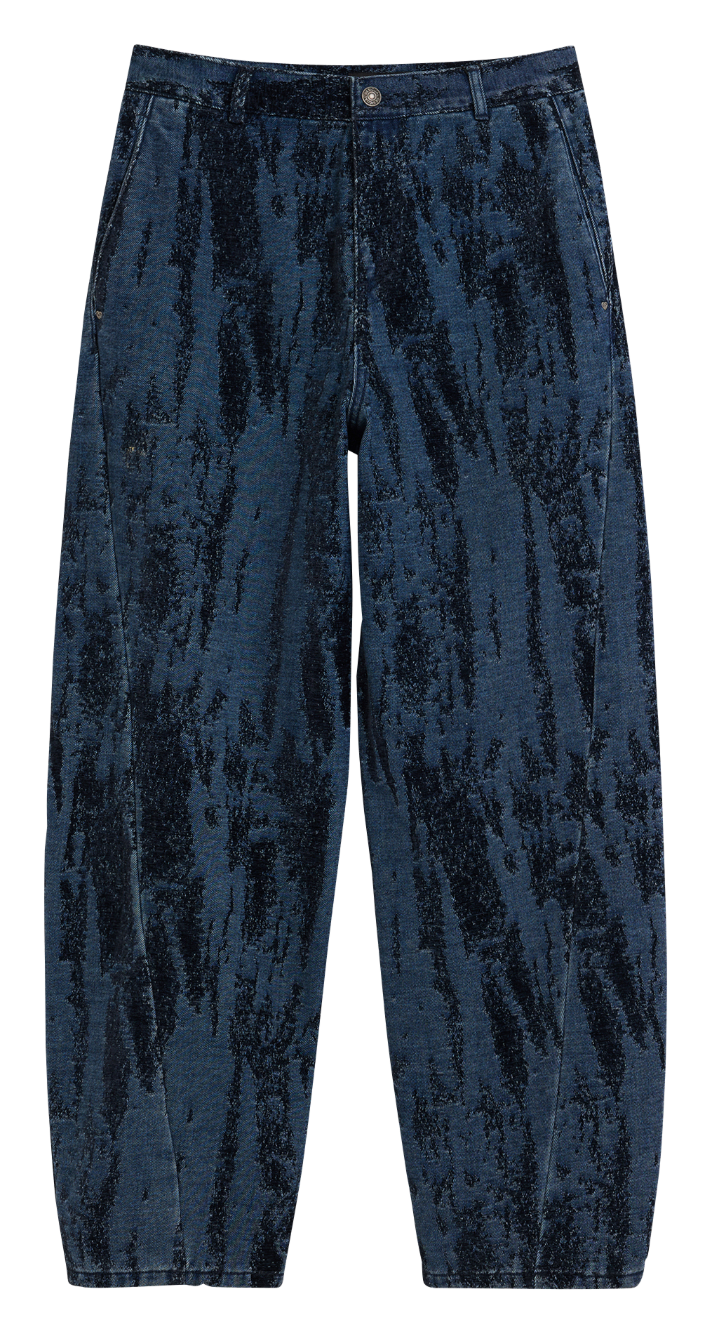 Jean large en jacquard imprimé DESIGUAL Bleu