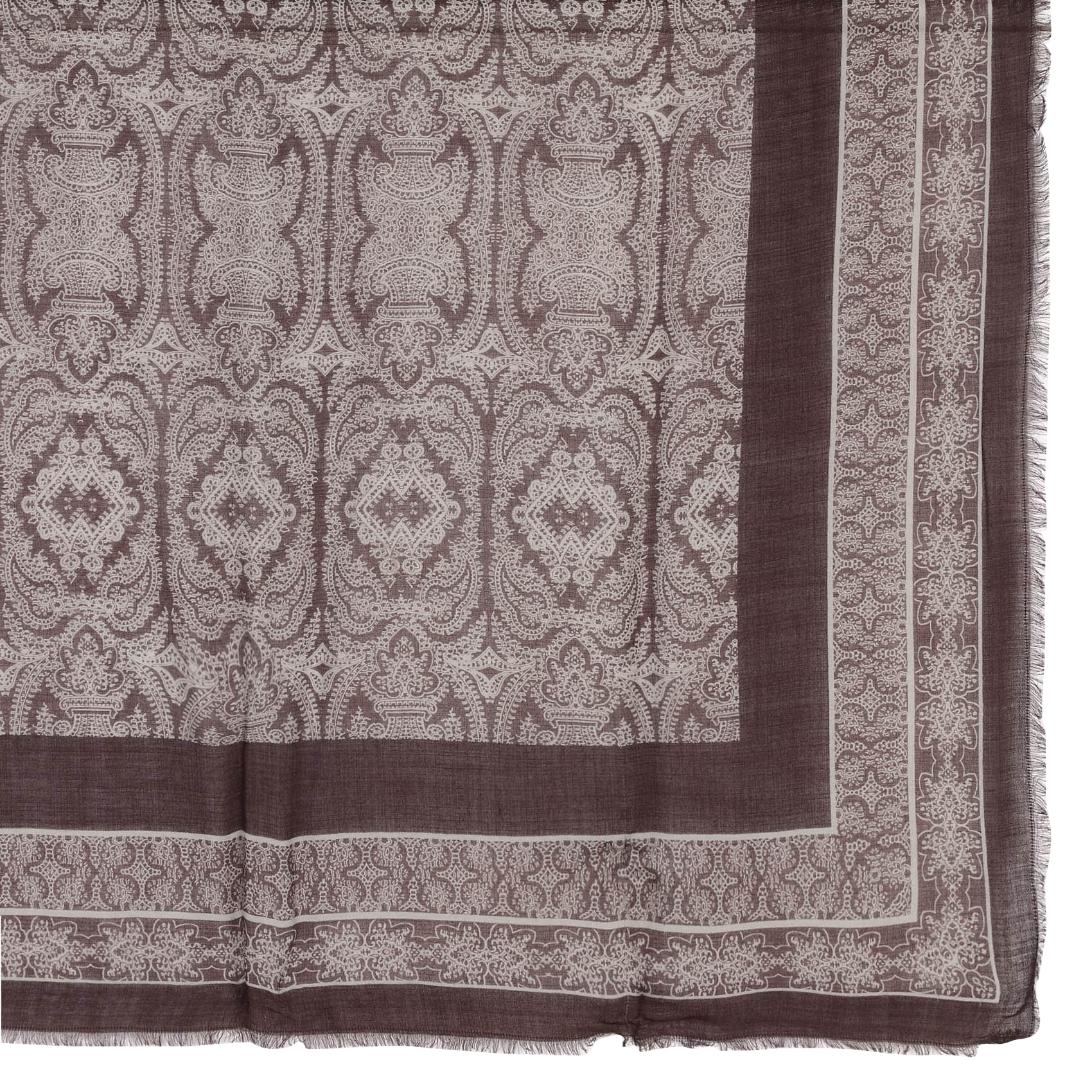 Bedruckter Foulard aus Wolle MAISON 123 Braun