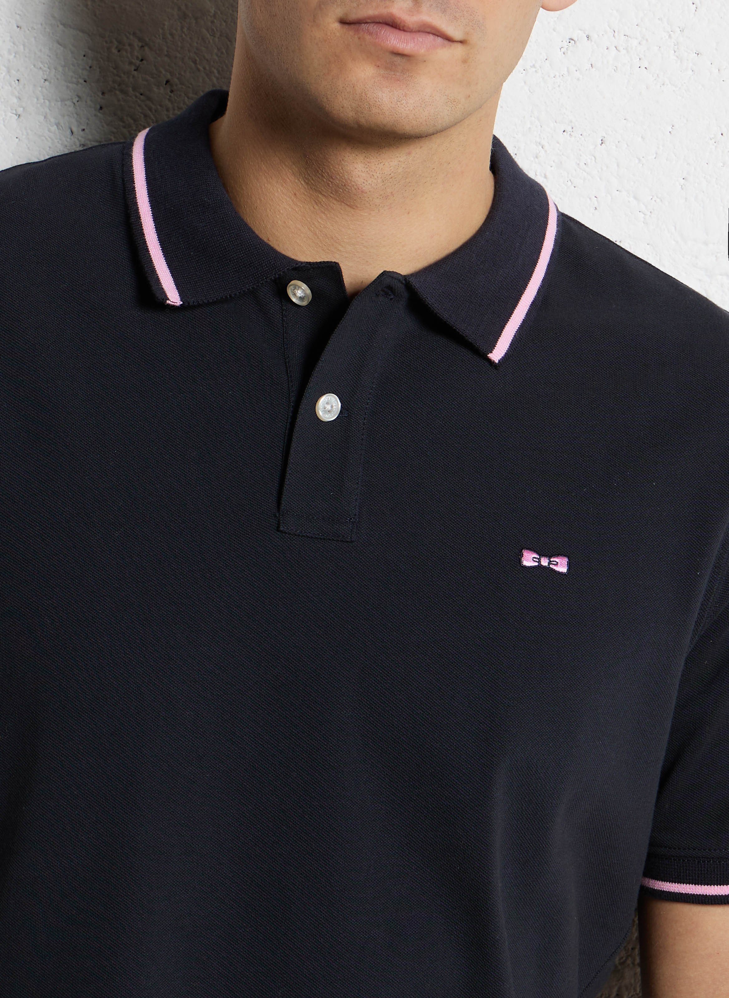 Polo droit en coton EDEN PARK Bleu