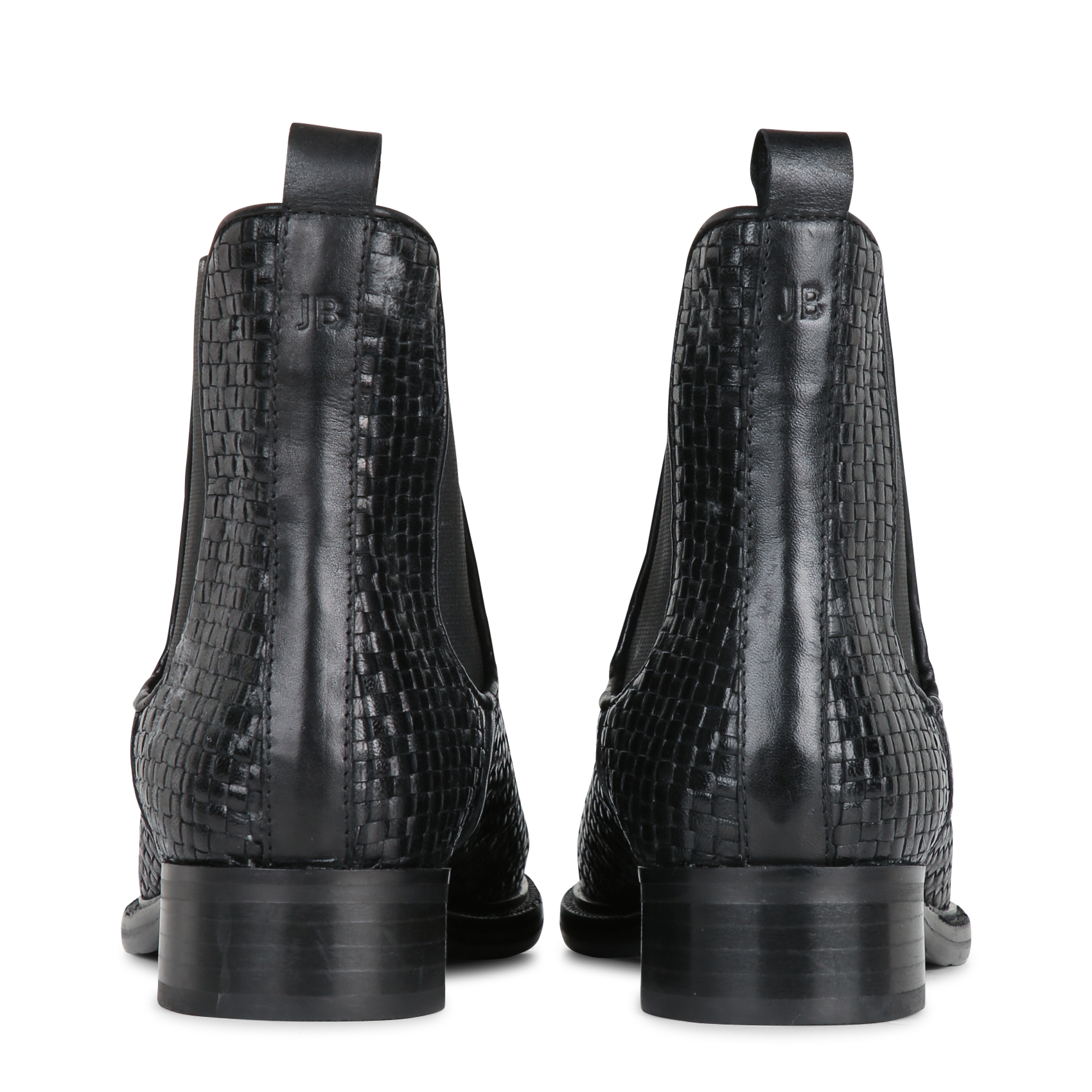 Bottines en cuir tressées JB MARTIN Noir