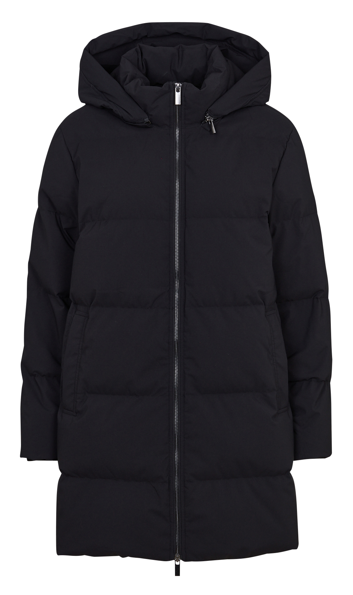 Plain padded jacket with hood MAISON 123 Black