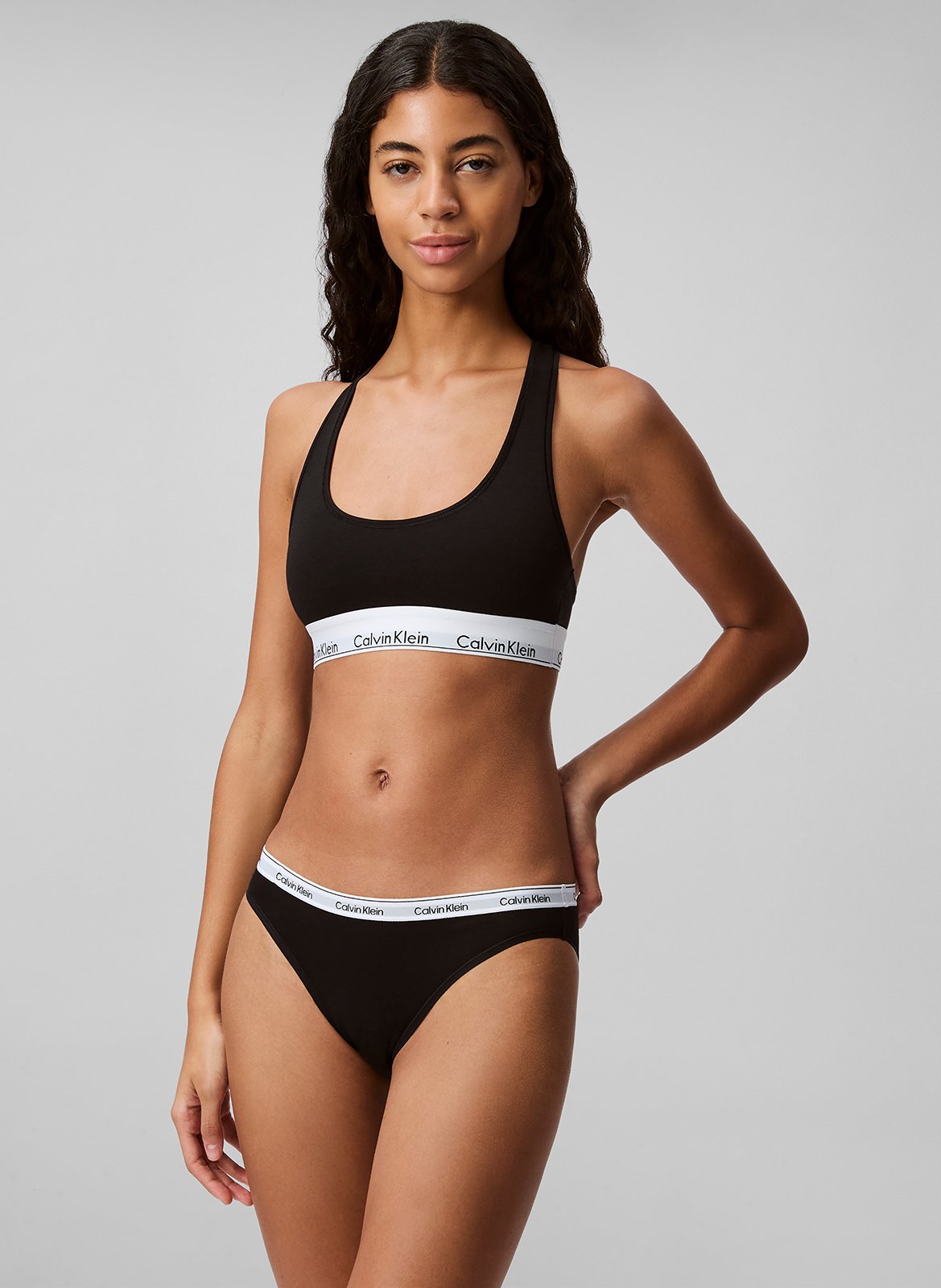 Brassière Modern Cotton en coton CALVIN KLEIN UNDERWEAR Noir