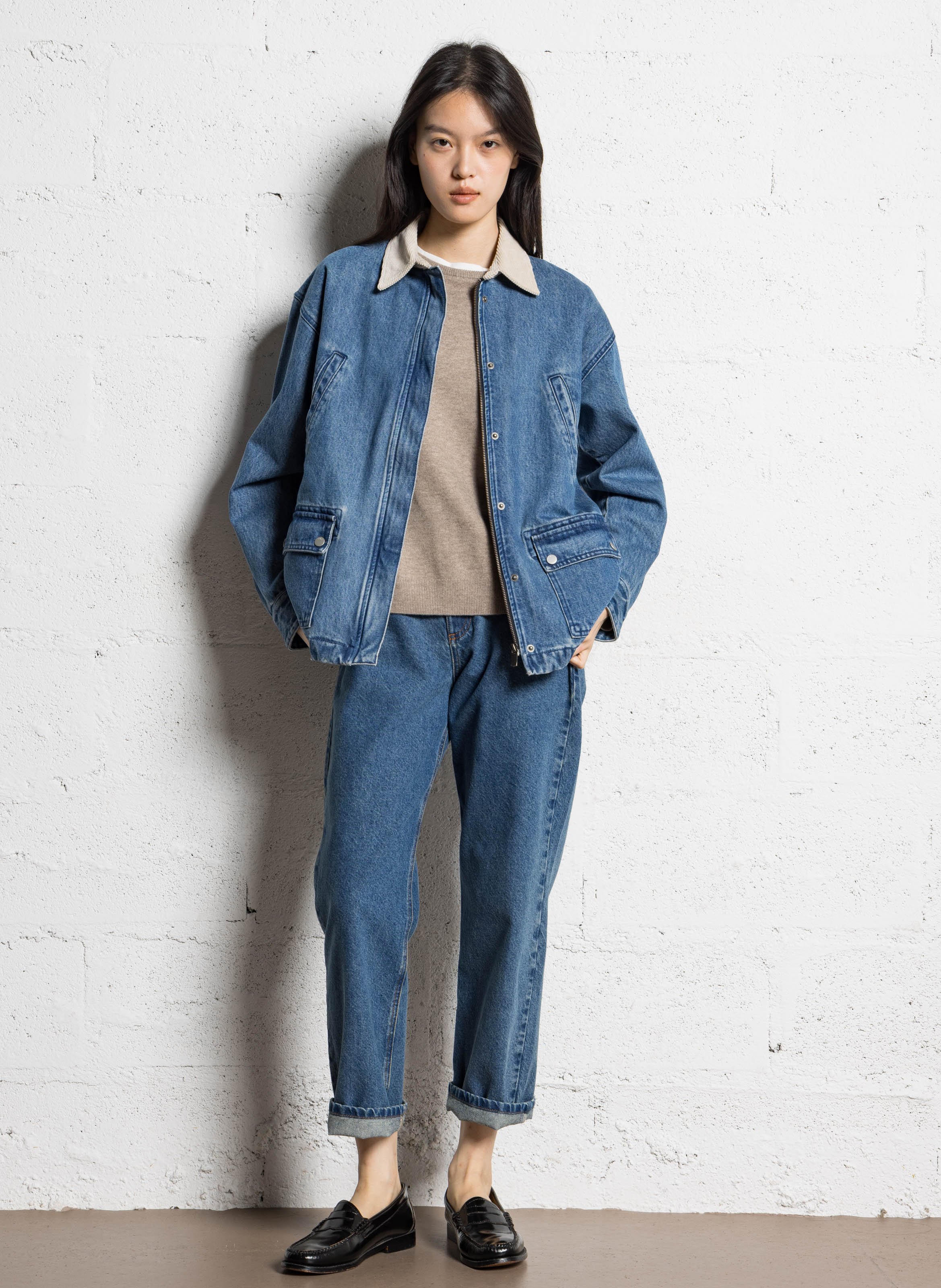 Cotton straight jeans - Look 3