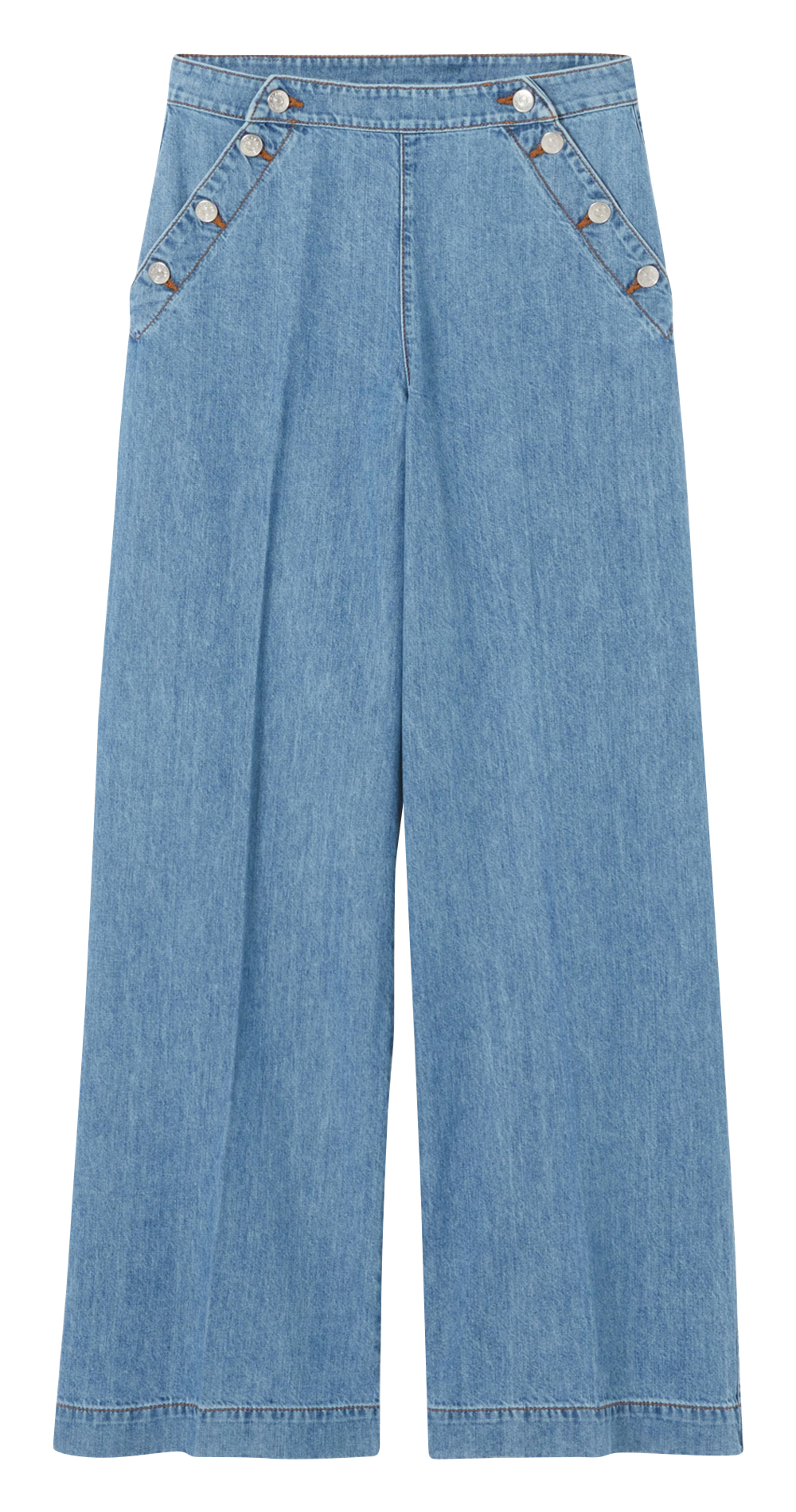 Grote katoenen jeans CLAUDIE PIERLOT Blauw