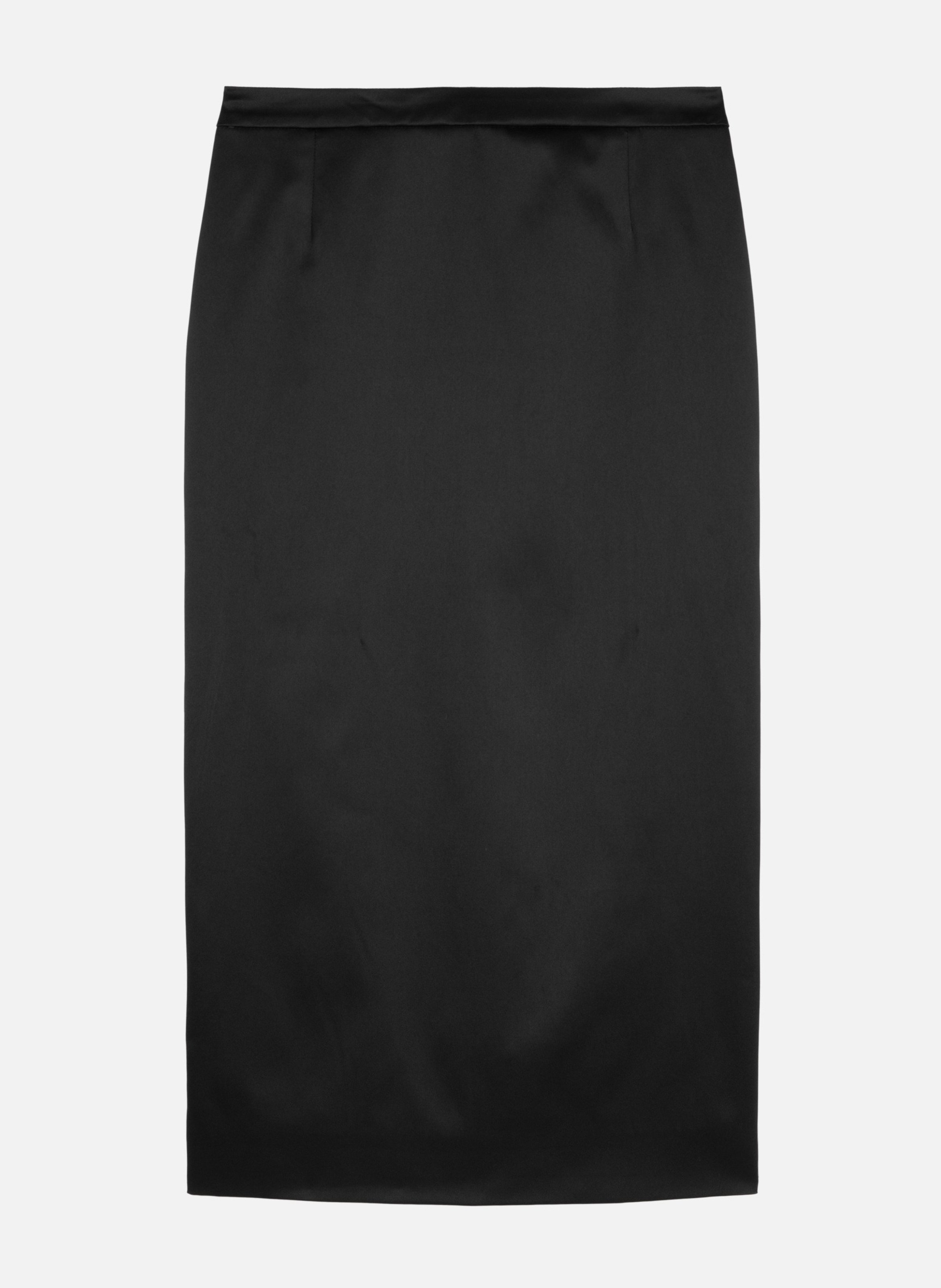 Long satin pencil skirt THE KOOPLES Black