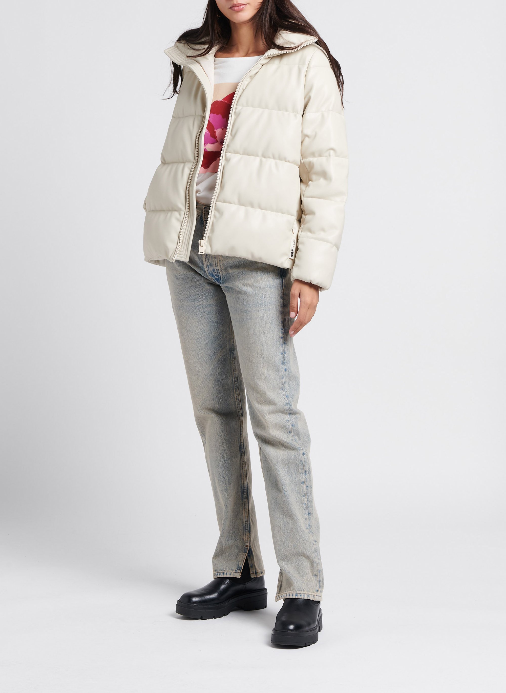 Straight Cut Jeans in Stone-Washed-Optik SAMSOE SAMSOE Bleached Jeans