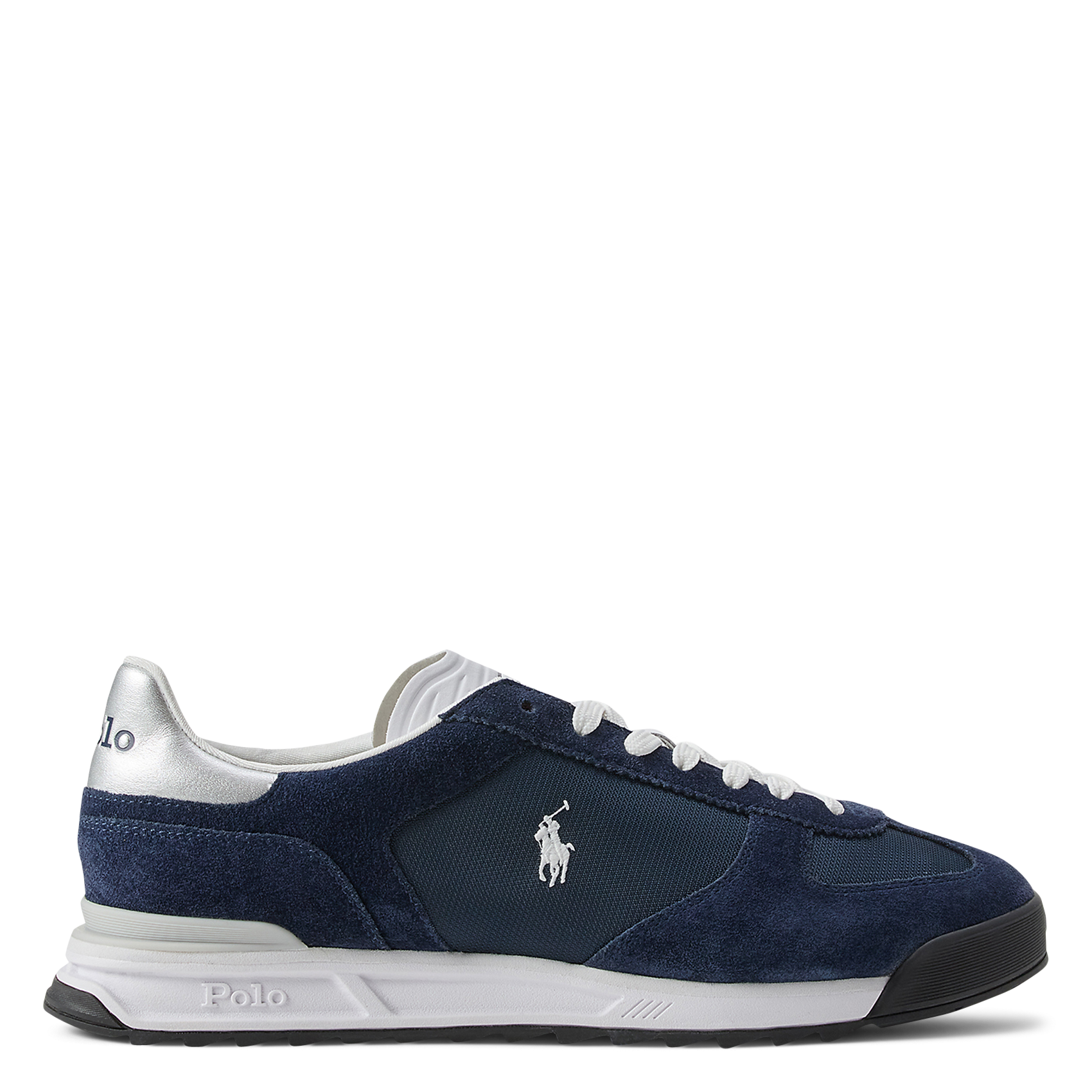 Niedrige Sneaker aus Leder-Mix POLO RALPH LAUREN Blau