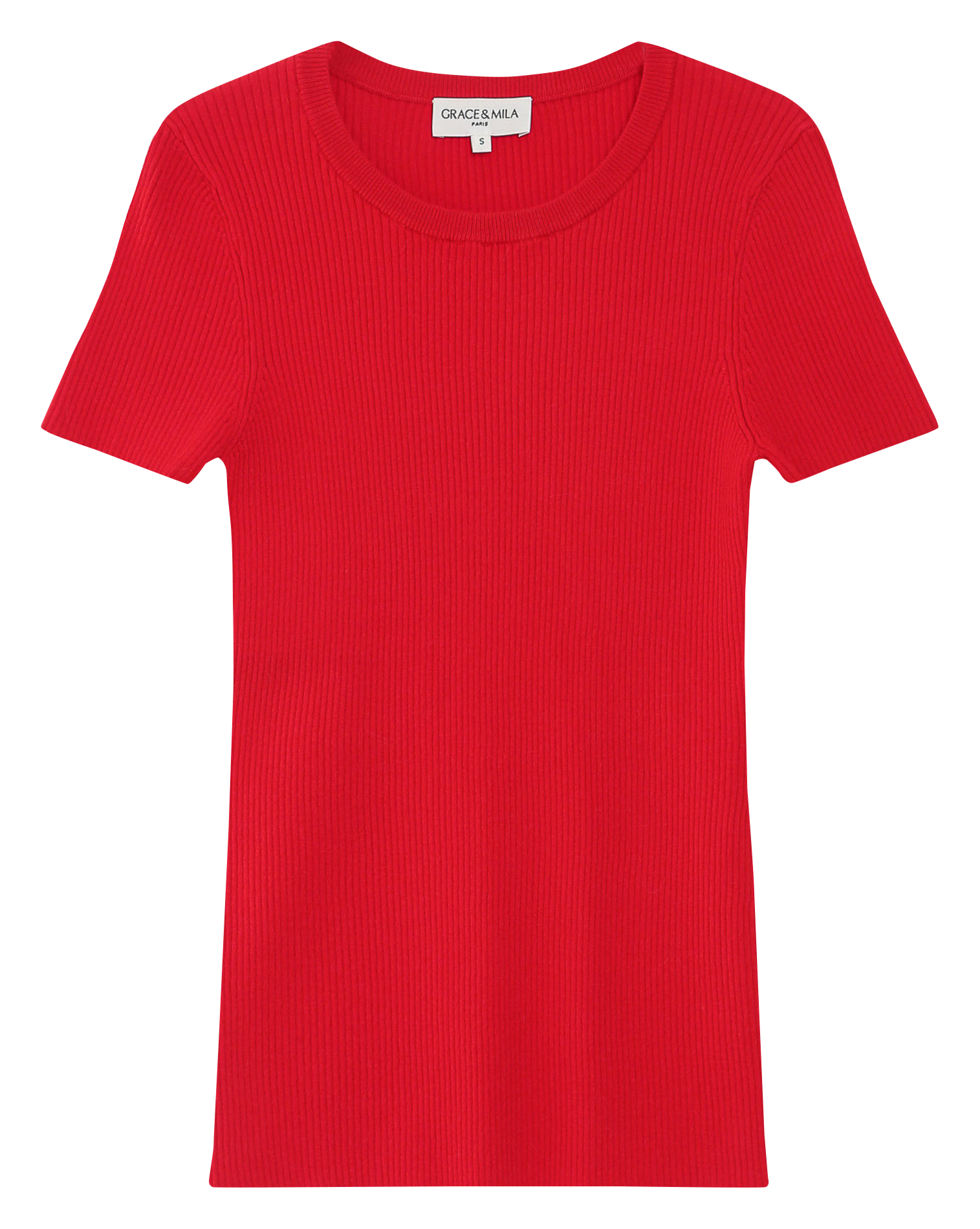 Cotton T-shirt GRACE ET MILA Red