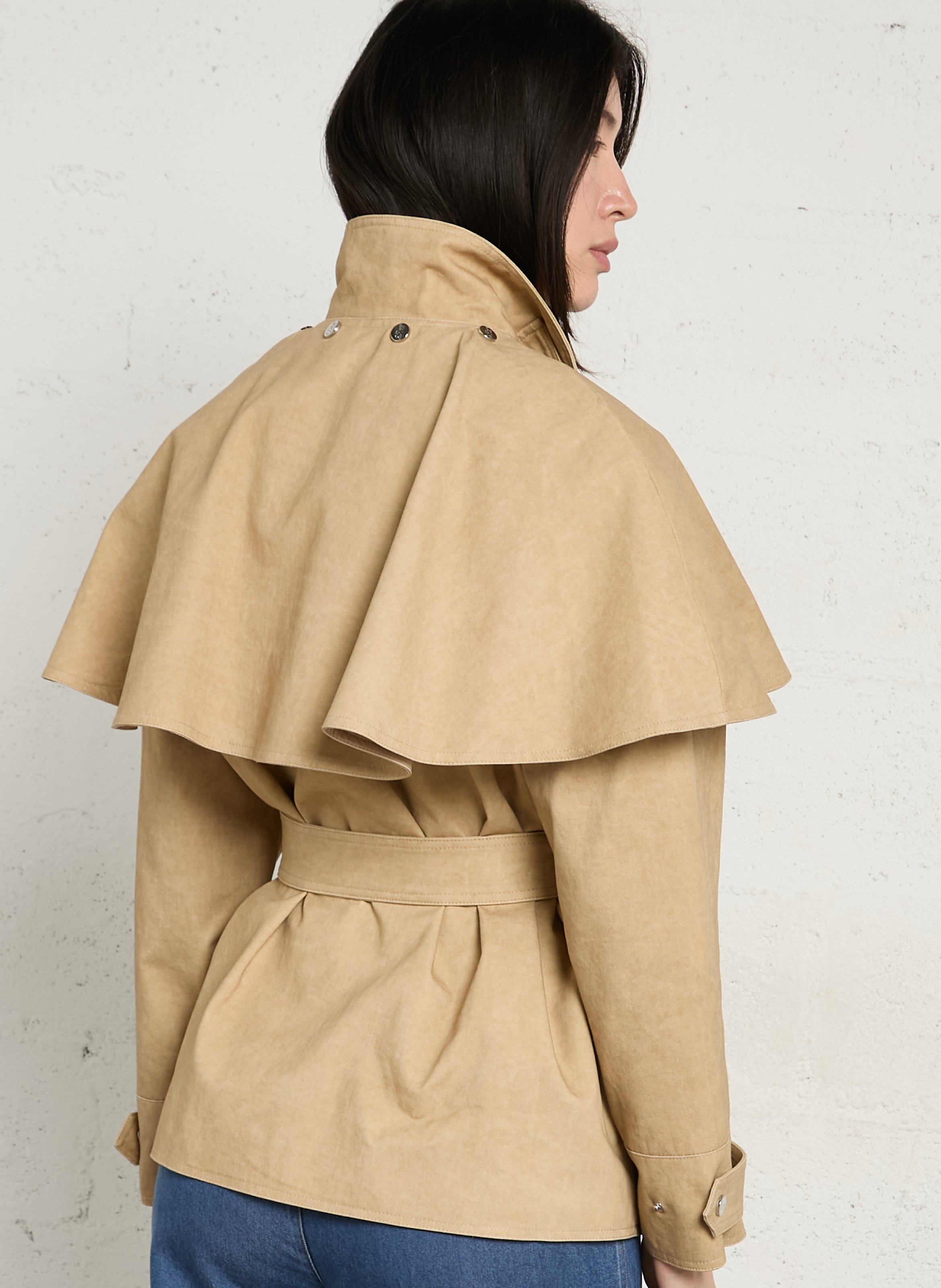 Trenchcoat met klassieke kraag BERENICE Beige