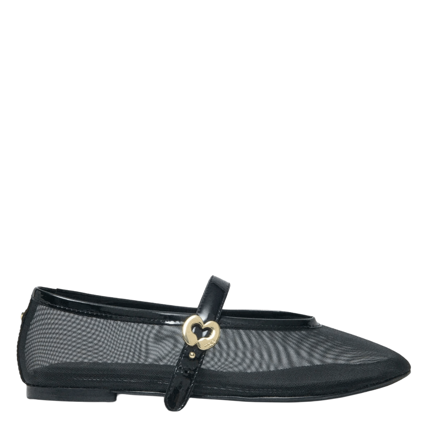 Ballerines à bride en mesh MAJE Noir