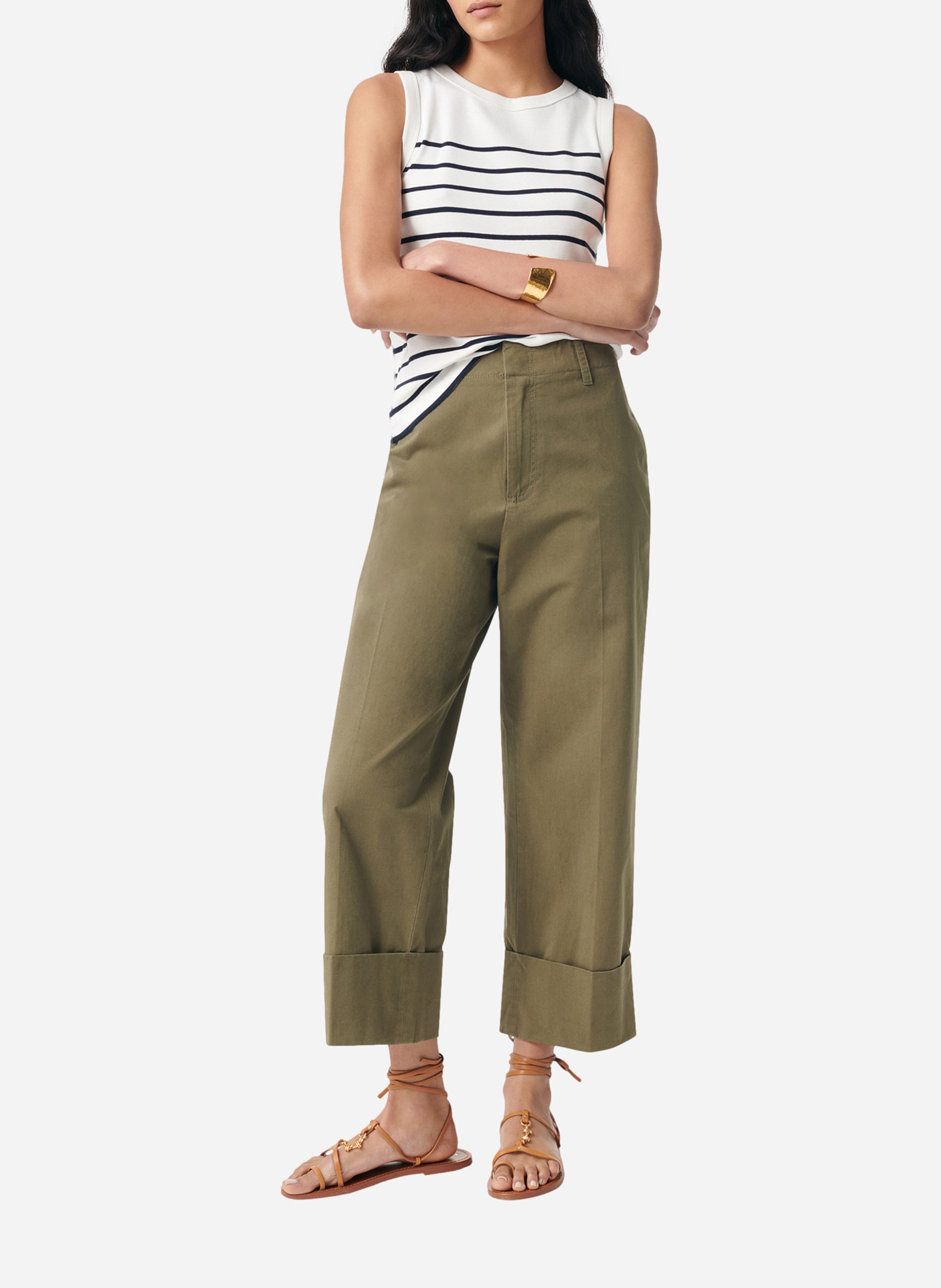 Wijde jeans VANESSA BRUNO Groen