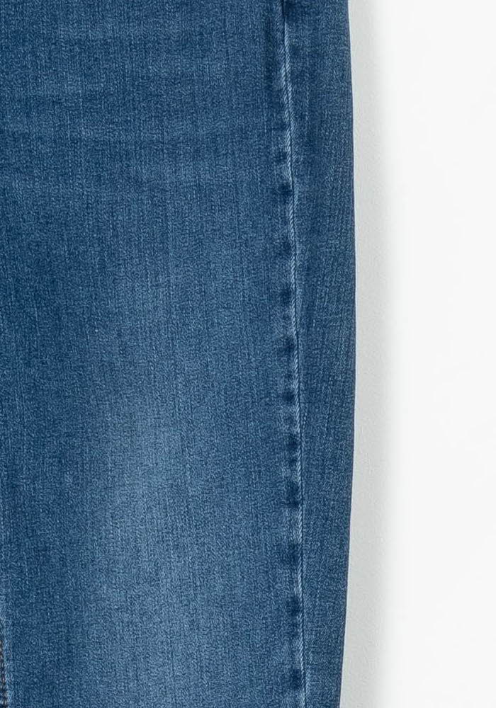 Cropped slim jeans with studs LIU JO - SECONDE MAIN Blue