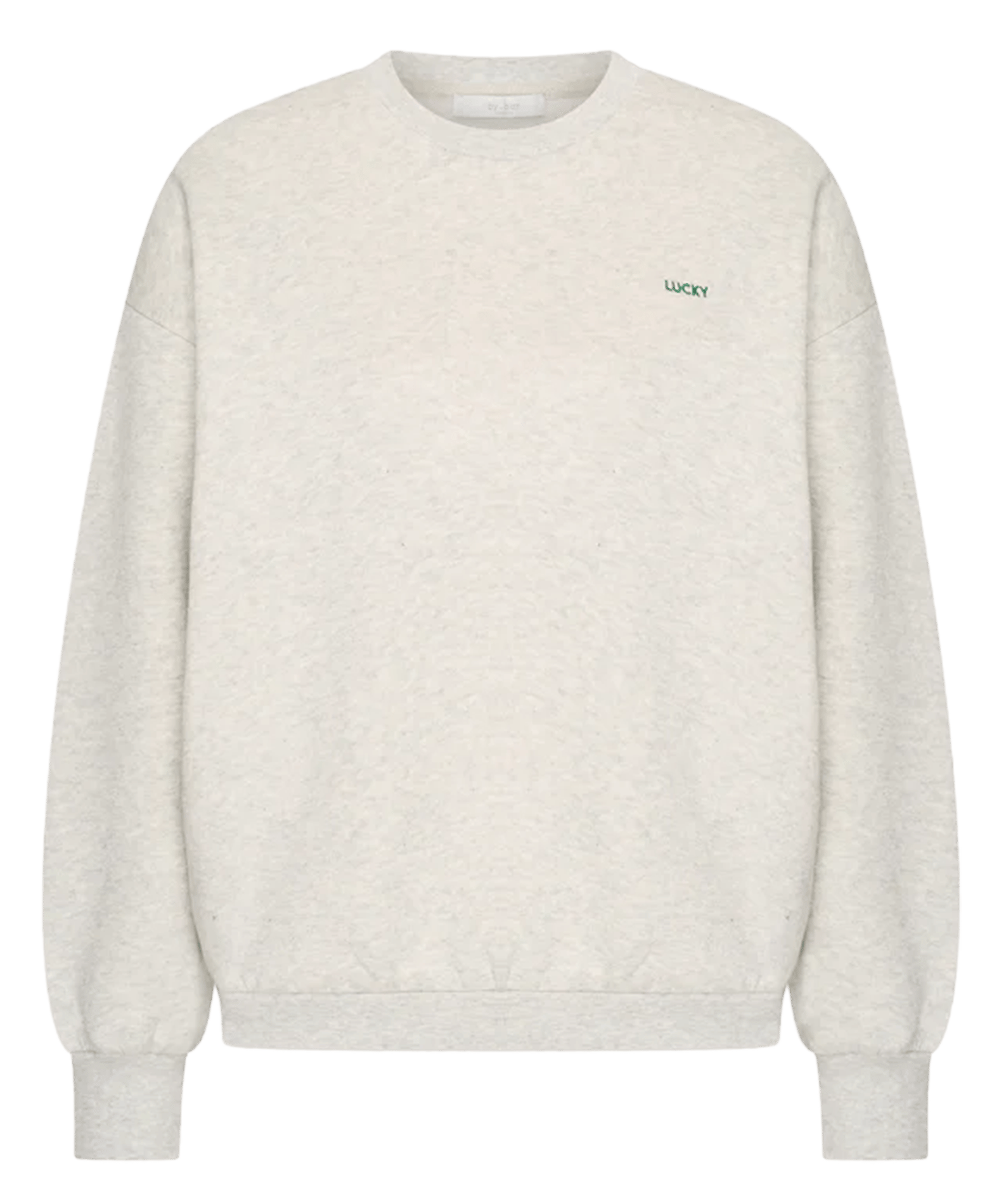 Oversized cotton-blend sweatshirt with round neck BY BAR Grey