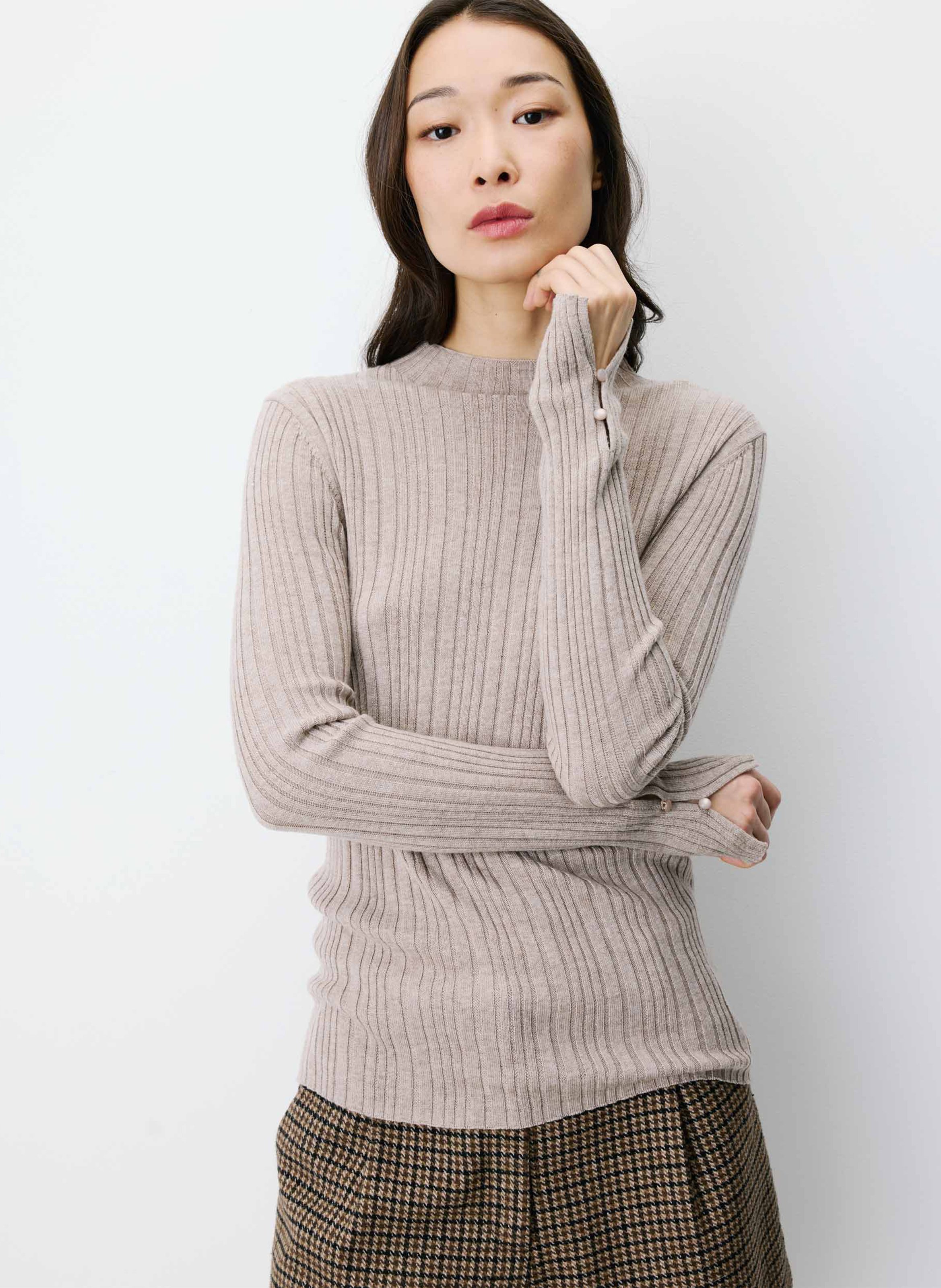Ribbed fitted sweater GRACE ET MILA