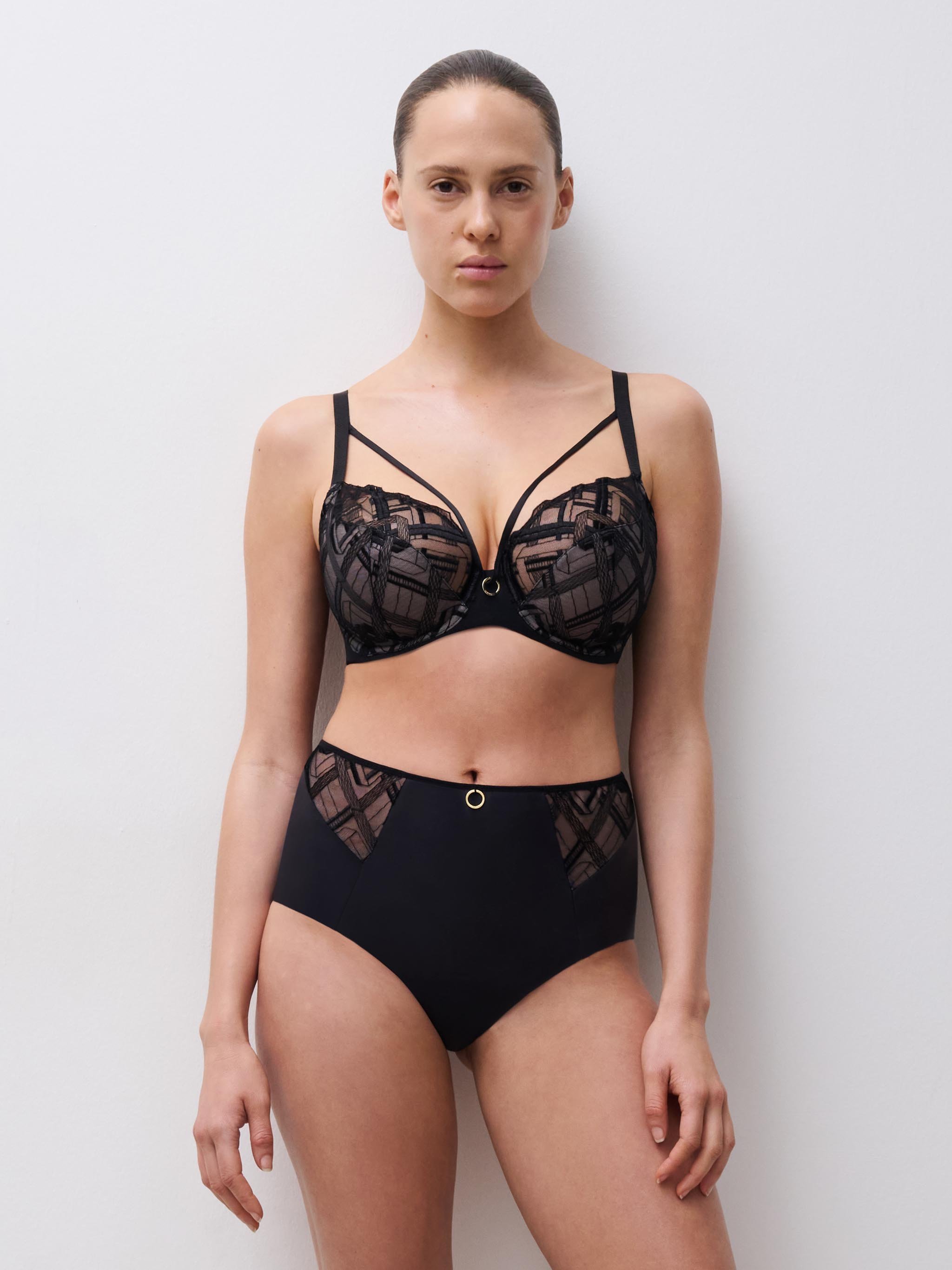 High-waisted panties CHANTELLE Black