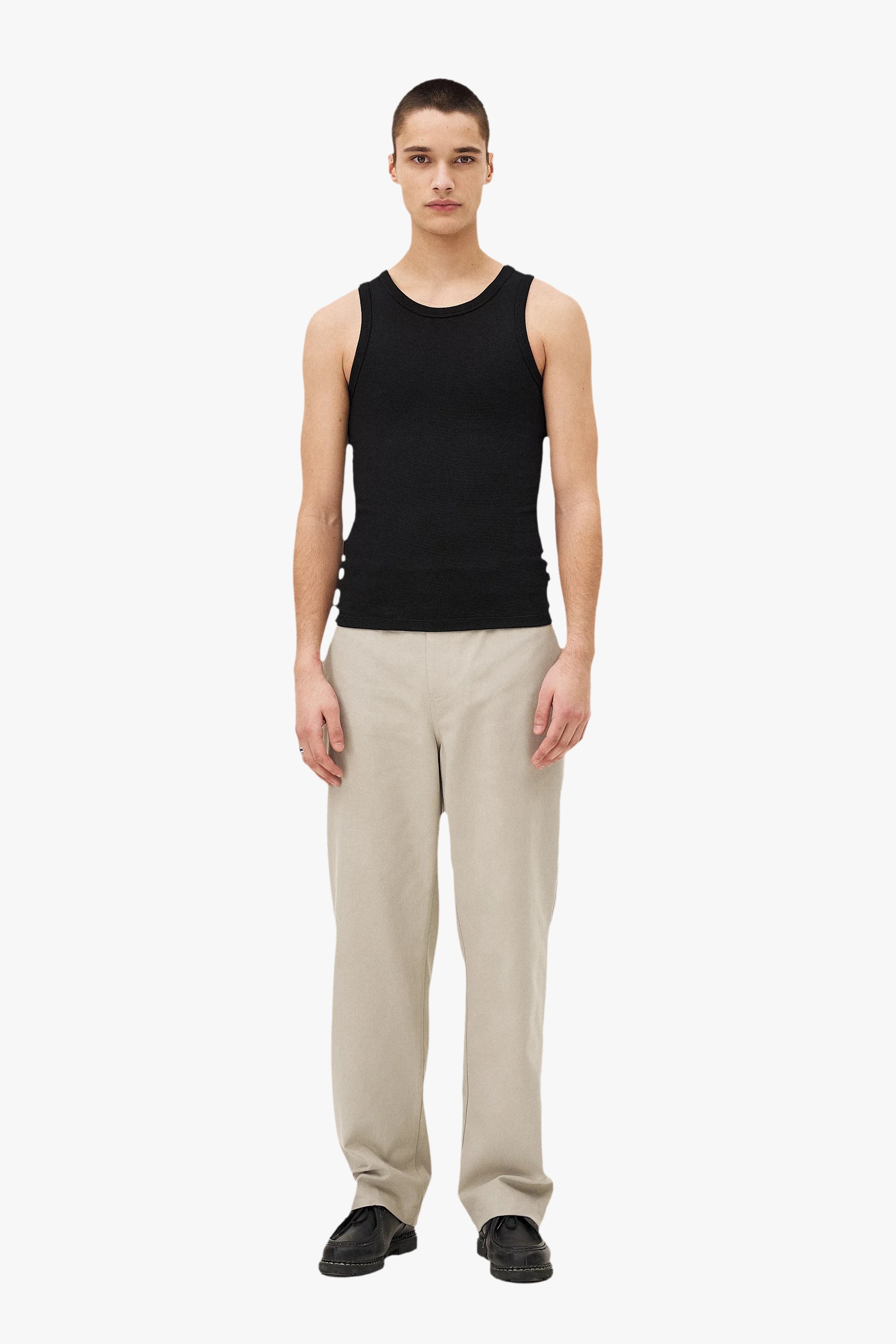 Fitted leo tank top Noyoco Black