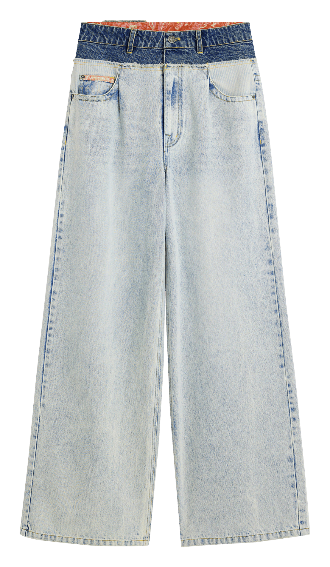 Wijde jeans van katoendenim DESIGUAL Blauw
