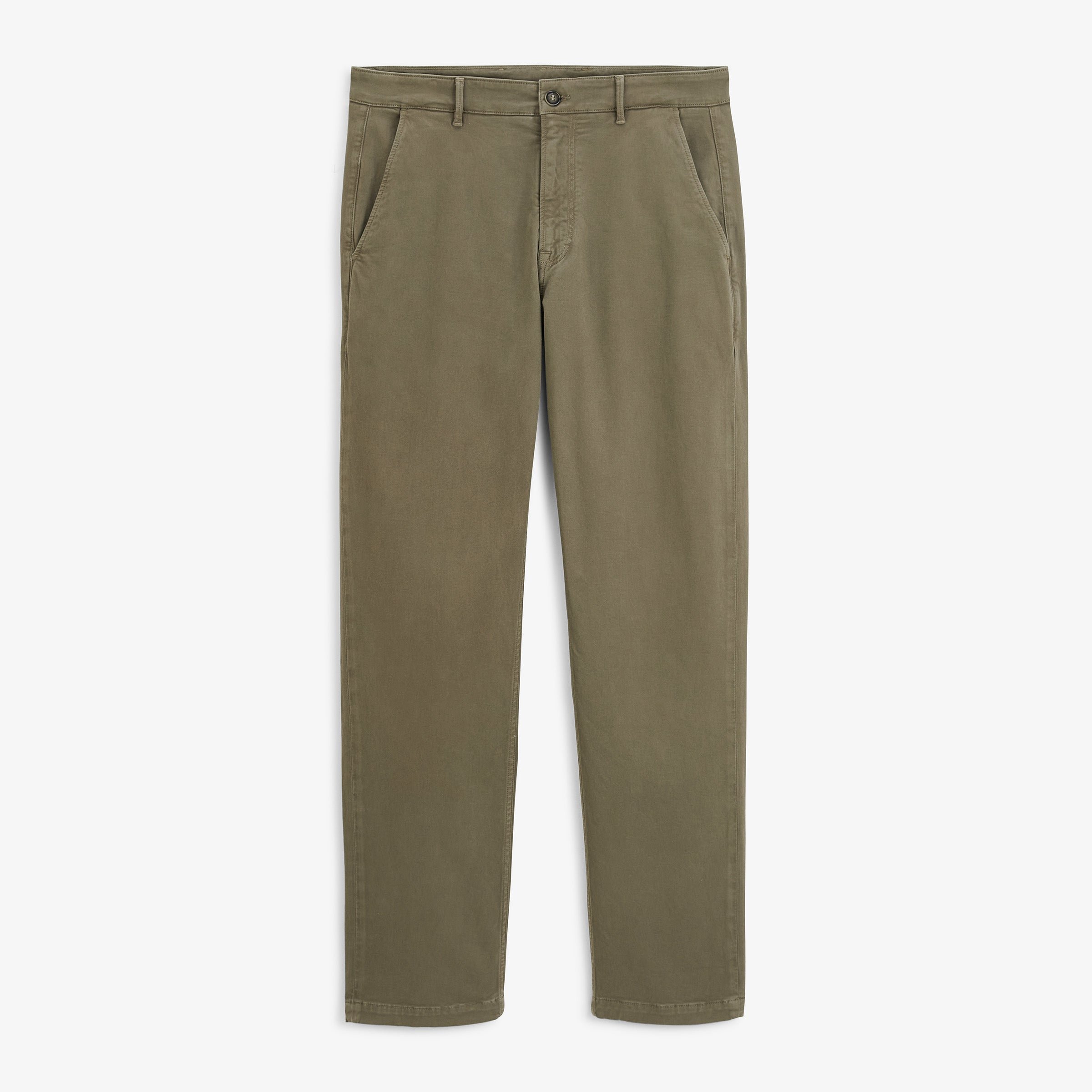 Chino 751 in military green straight cut stretch cotton sbplay SERGE BLANCO Grey