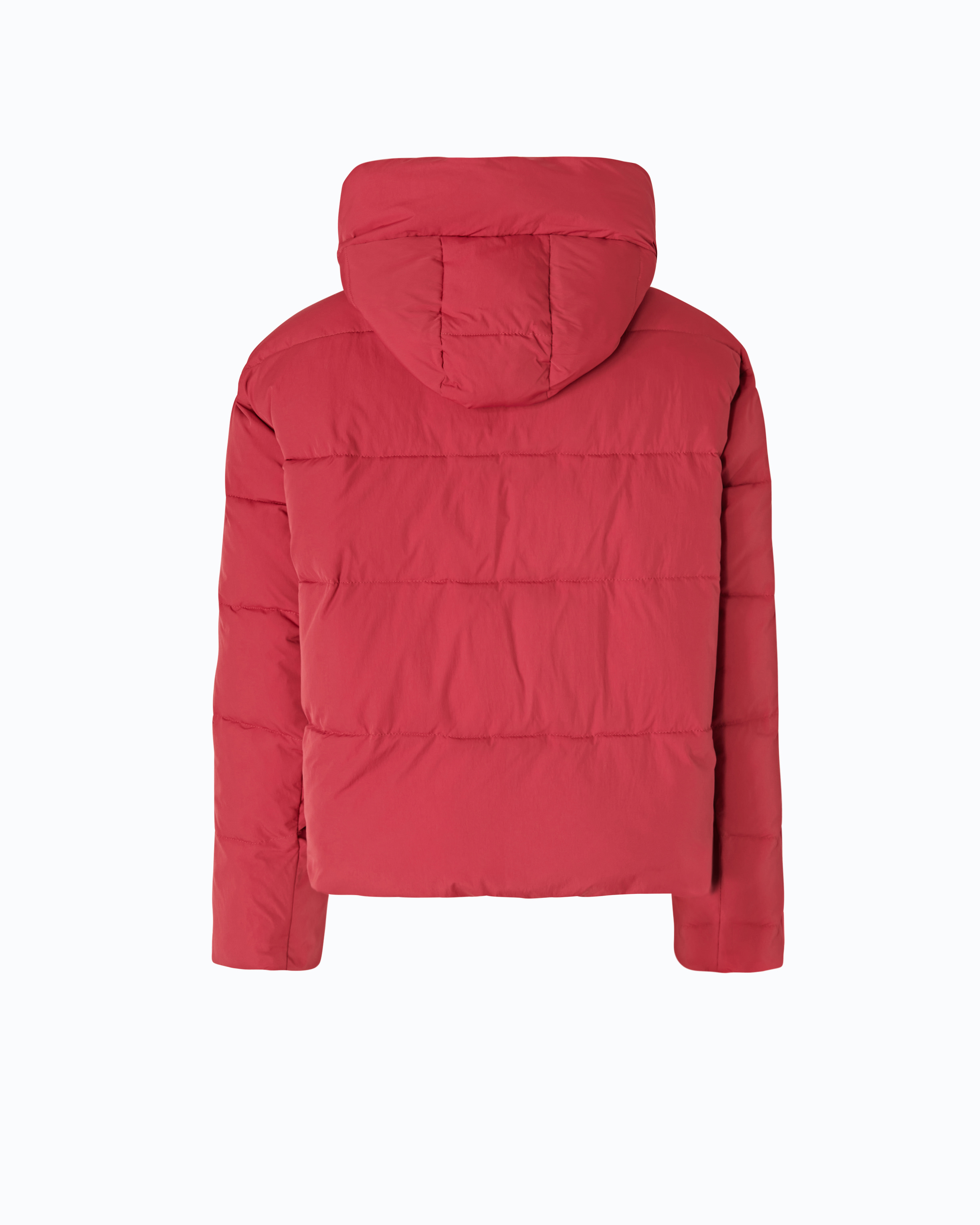 Doudoune à capuche en tissu technique PINKO Rouge