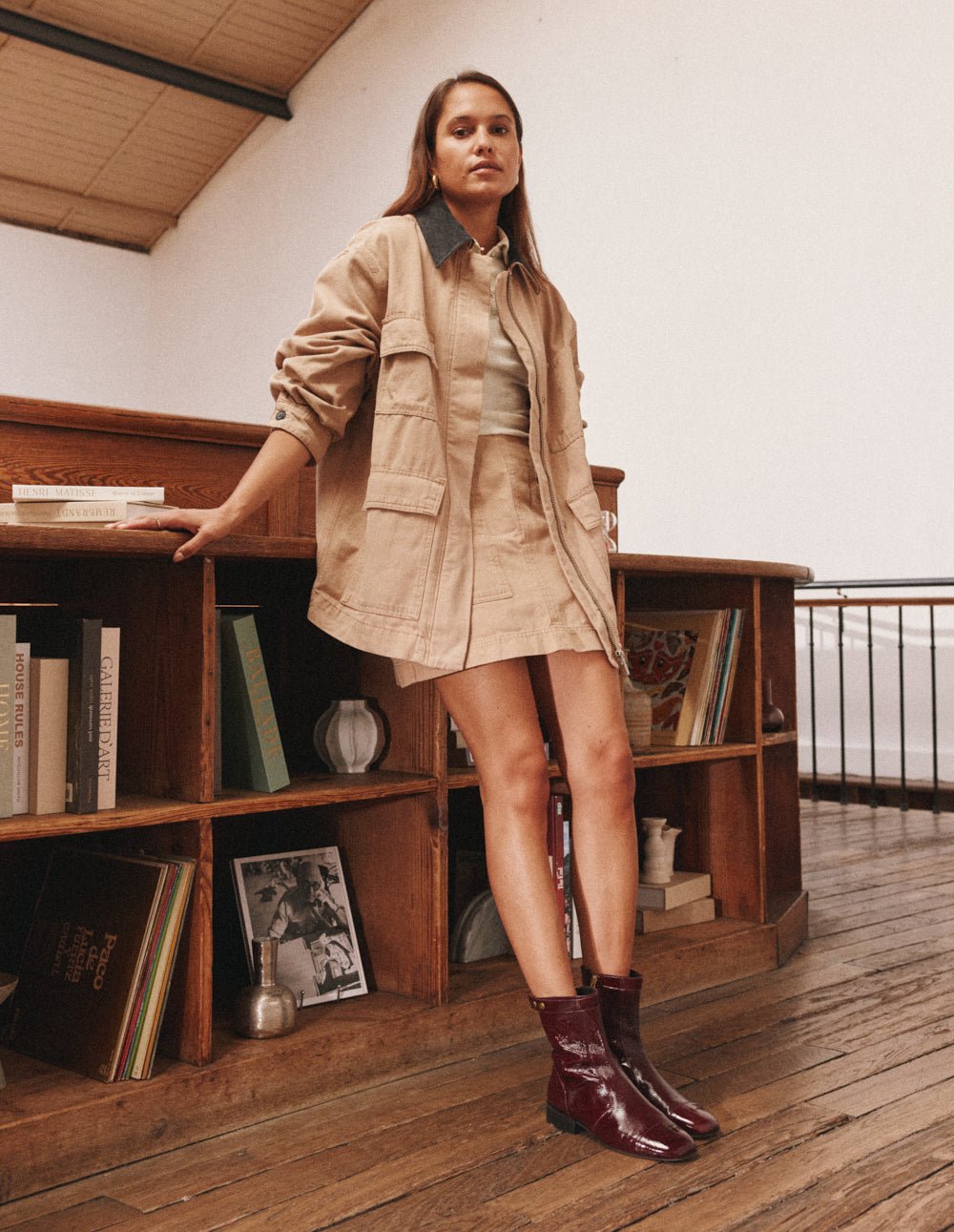 Bottines ODAJE Rouge