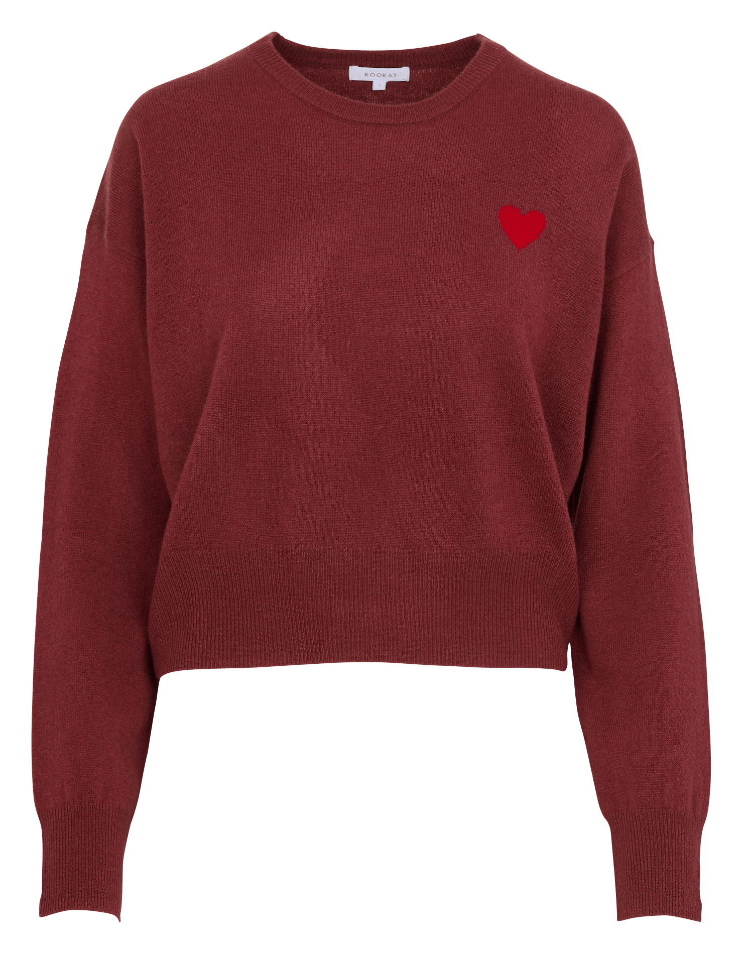 Gerippter Pullover mit Rundhalsausschnitt aus Wollmischung KOOKAI Rosa