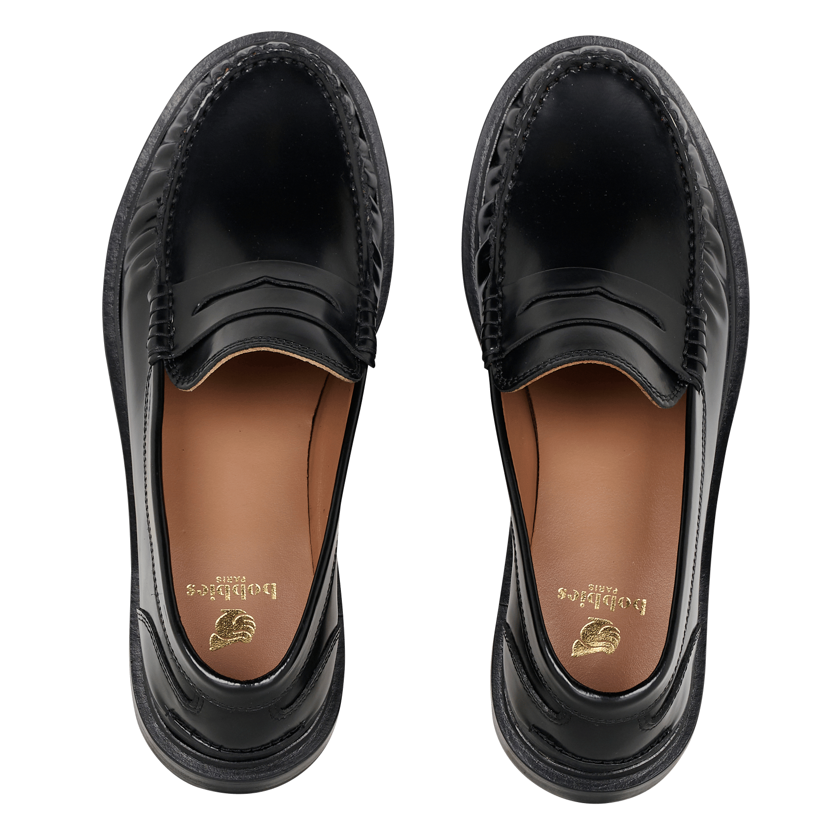 Ledermokassins | Schwarz BOBBIES Damen