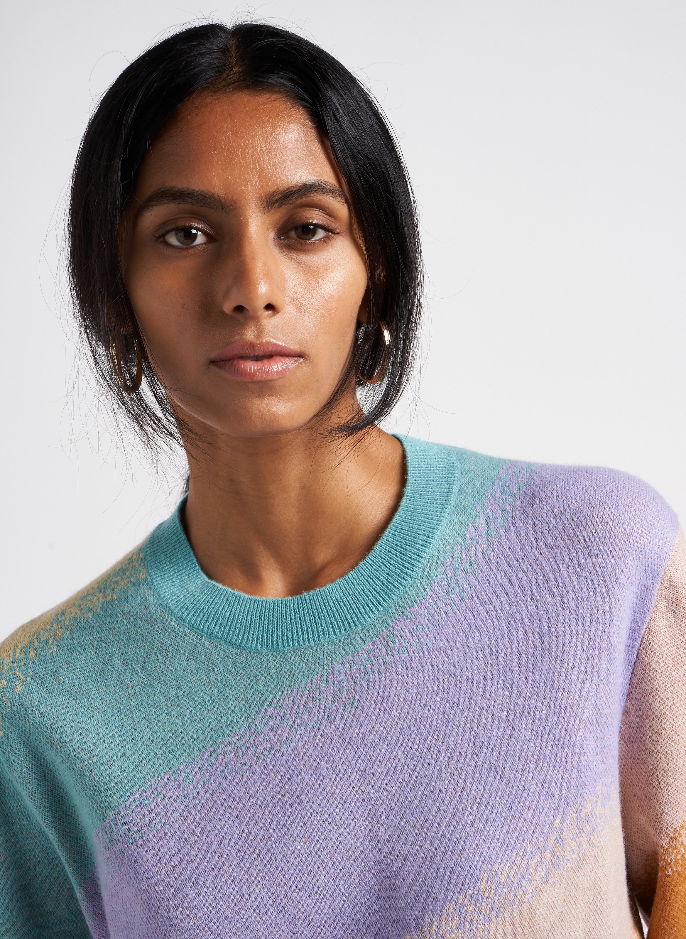 Round-neck jacquard sweater PAUL SMITH Multicolored