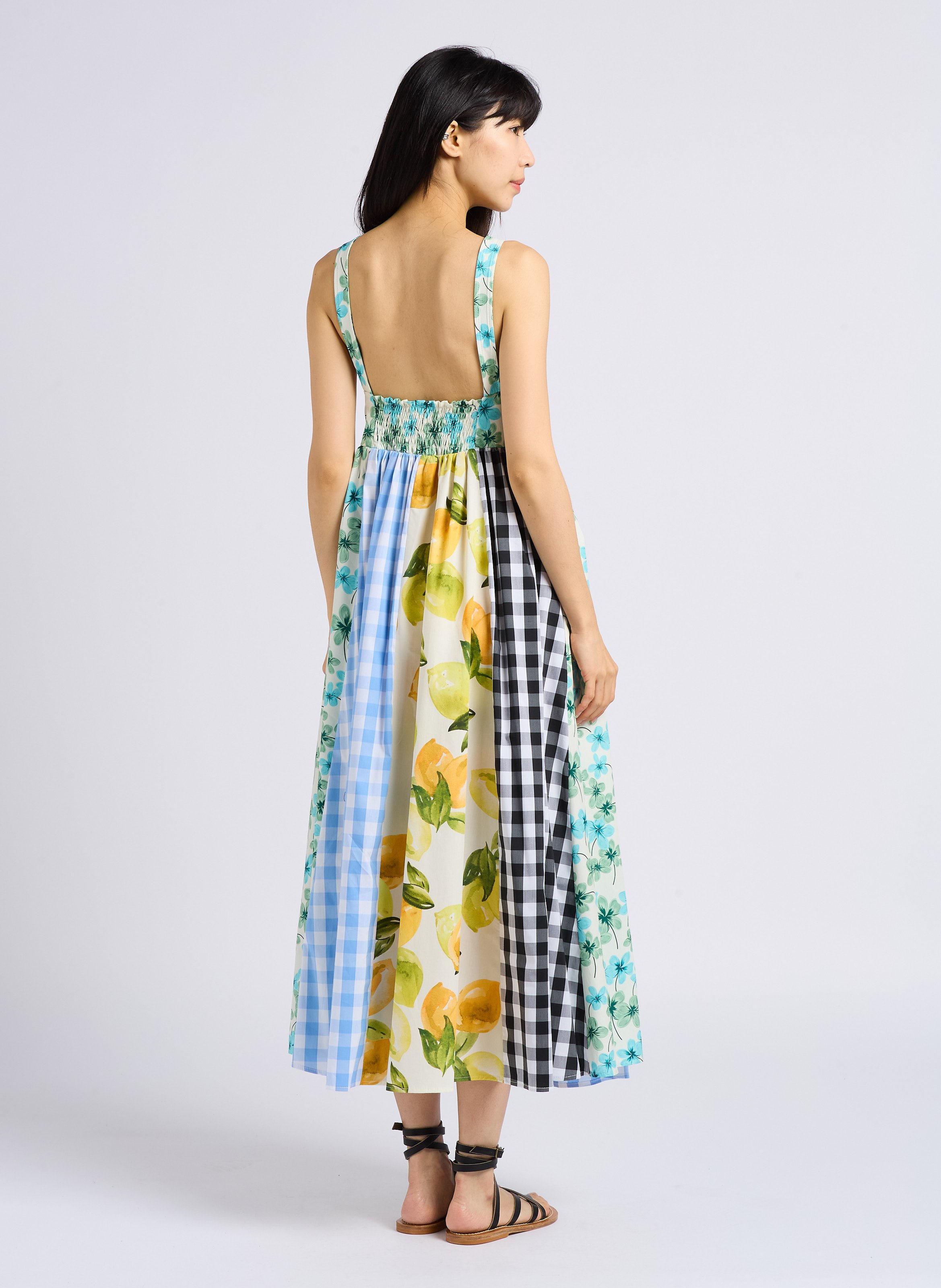 Robe longue ample en coton IMPERIAL Multicolore