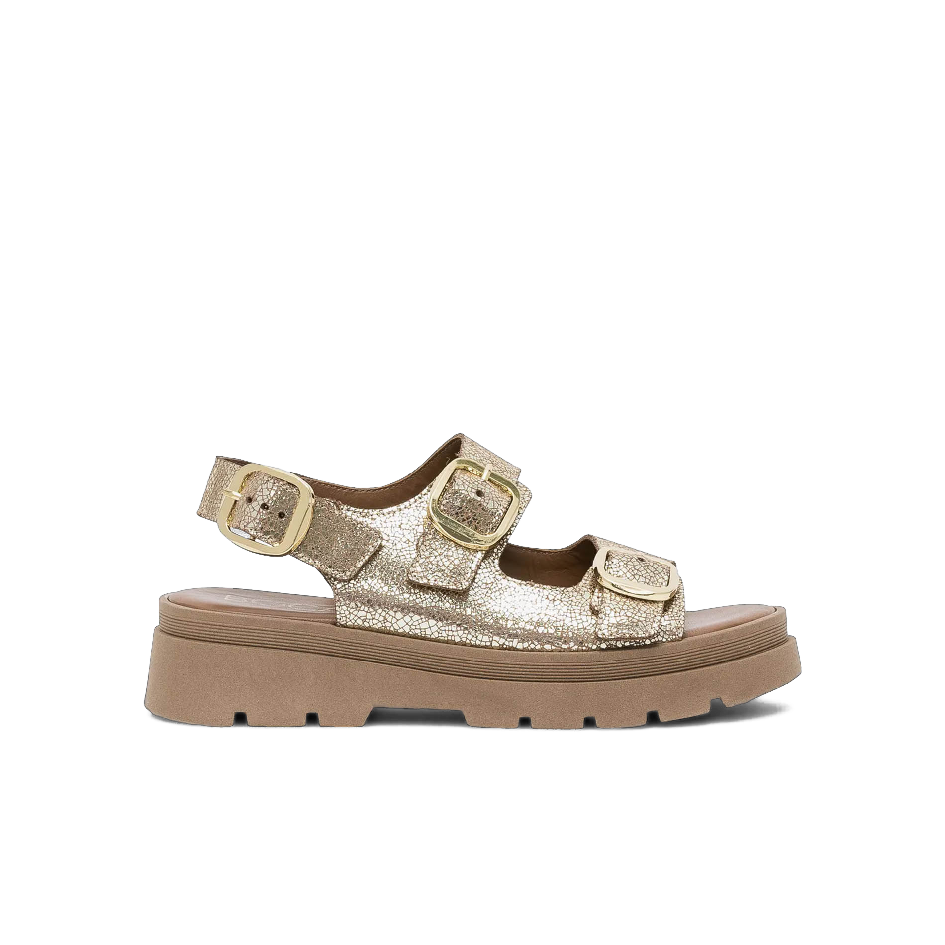 Espadrilles aus Wildleder mit Keilabsatz BOCAGE Golden