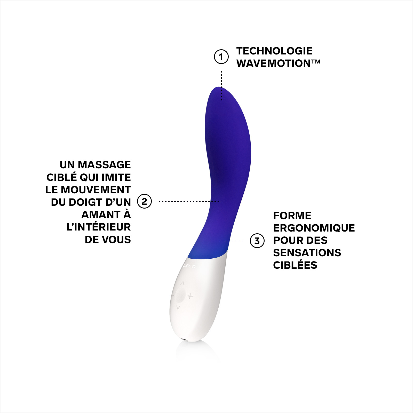Vibromasseur femme point g LELO Bleu