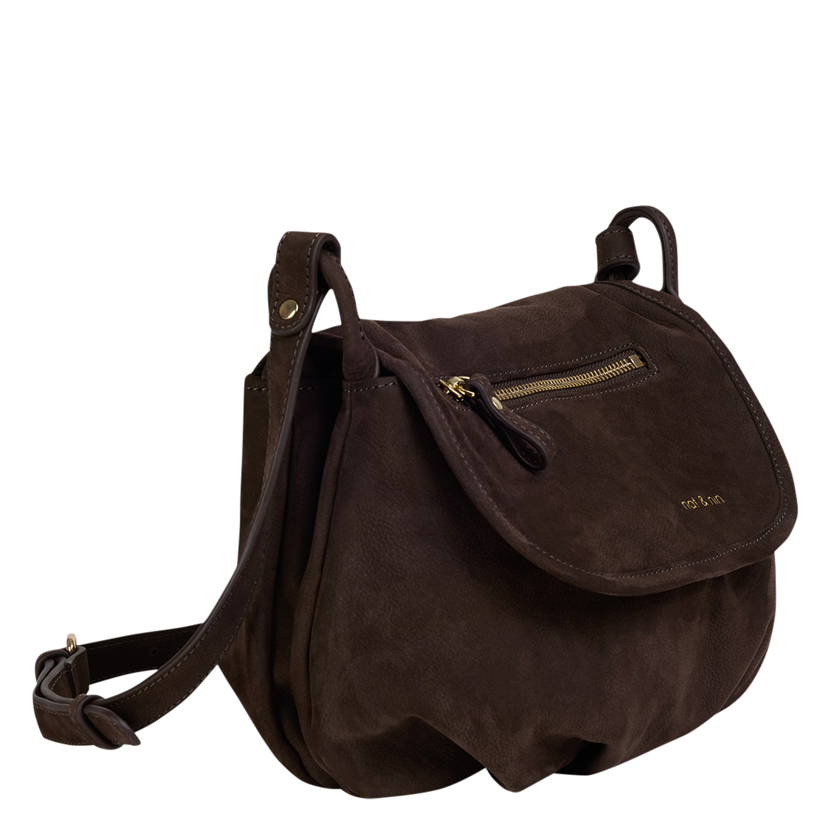 Besace en cuir NAT & NIN Marron