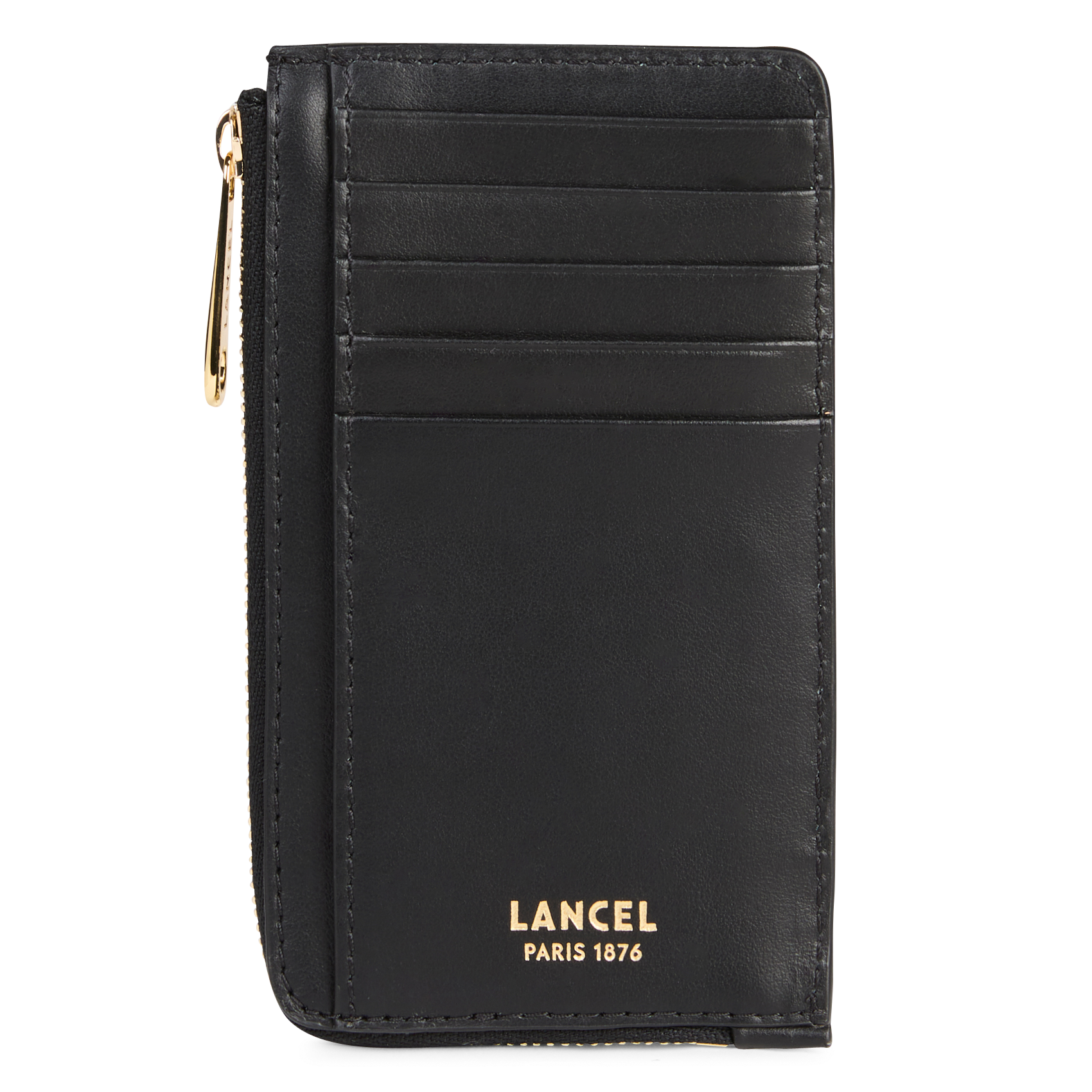 Porte-cartes en cuir LANCEL Noir