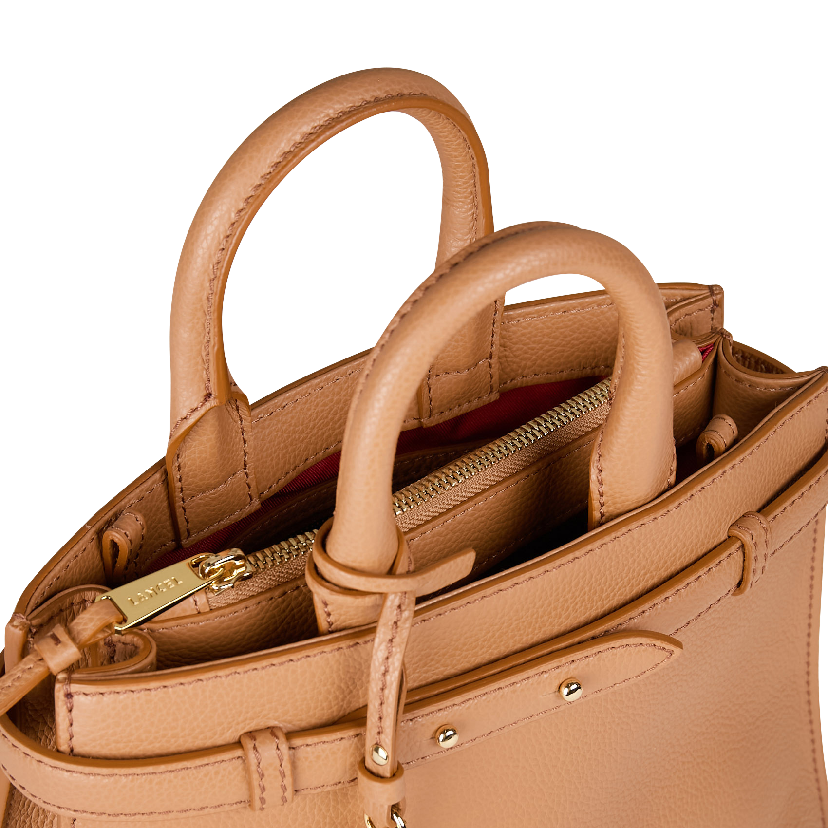 Sac bandoulière en cuir LANCEL Beige