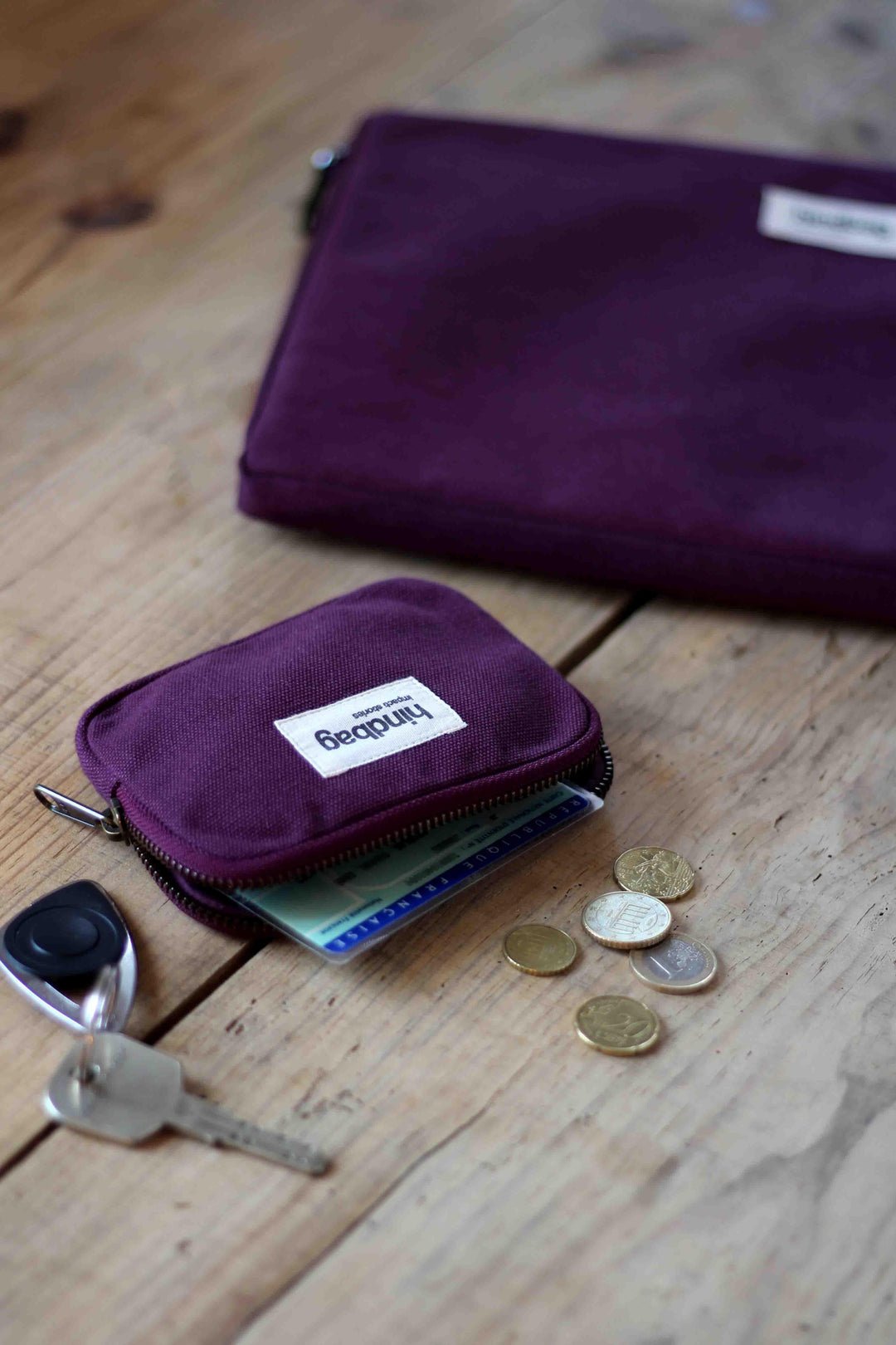 Cotton coin purse HINDBAG Purple