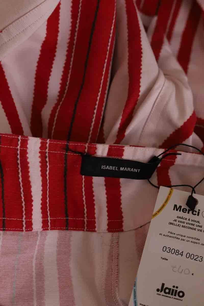 Wide cotton trousers  ISABEL MARANT - Seconde Main Red