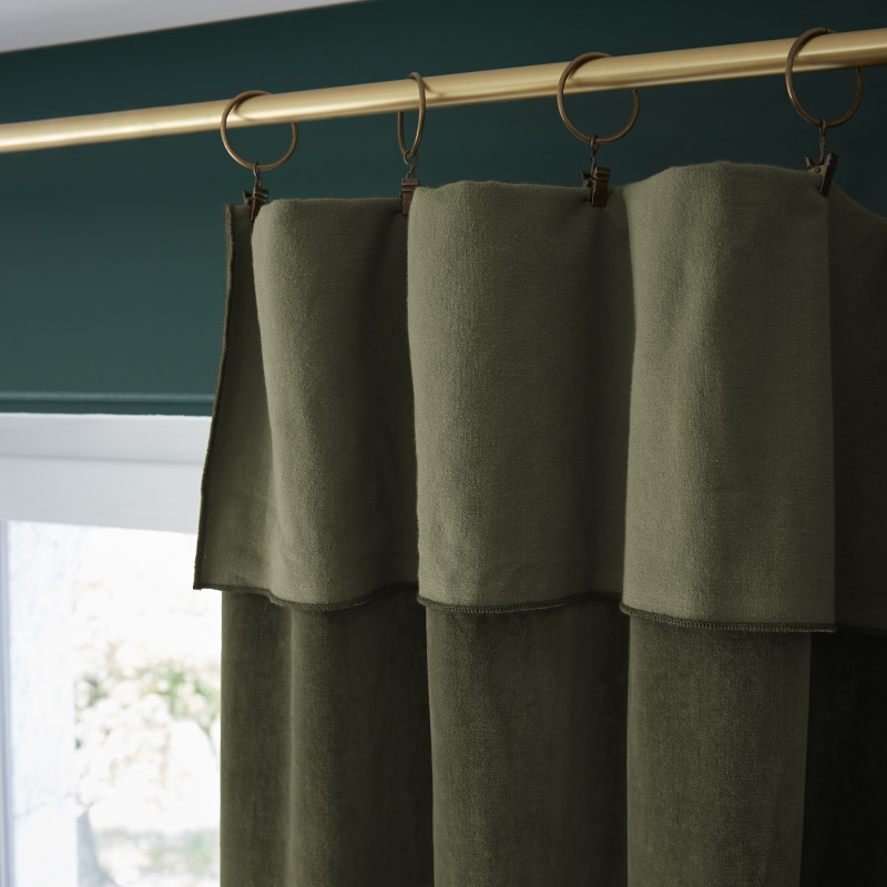Blackout and Thermal Curtains L'EFFET PAPILLON Green