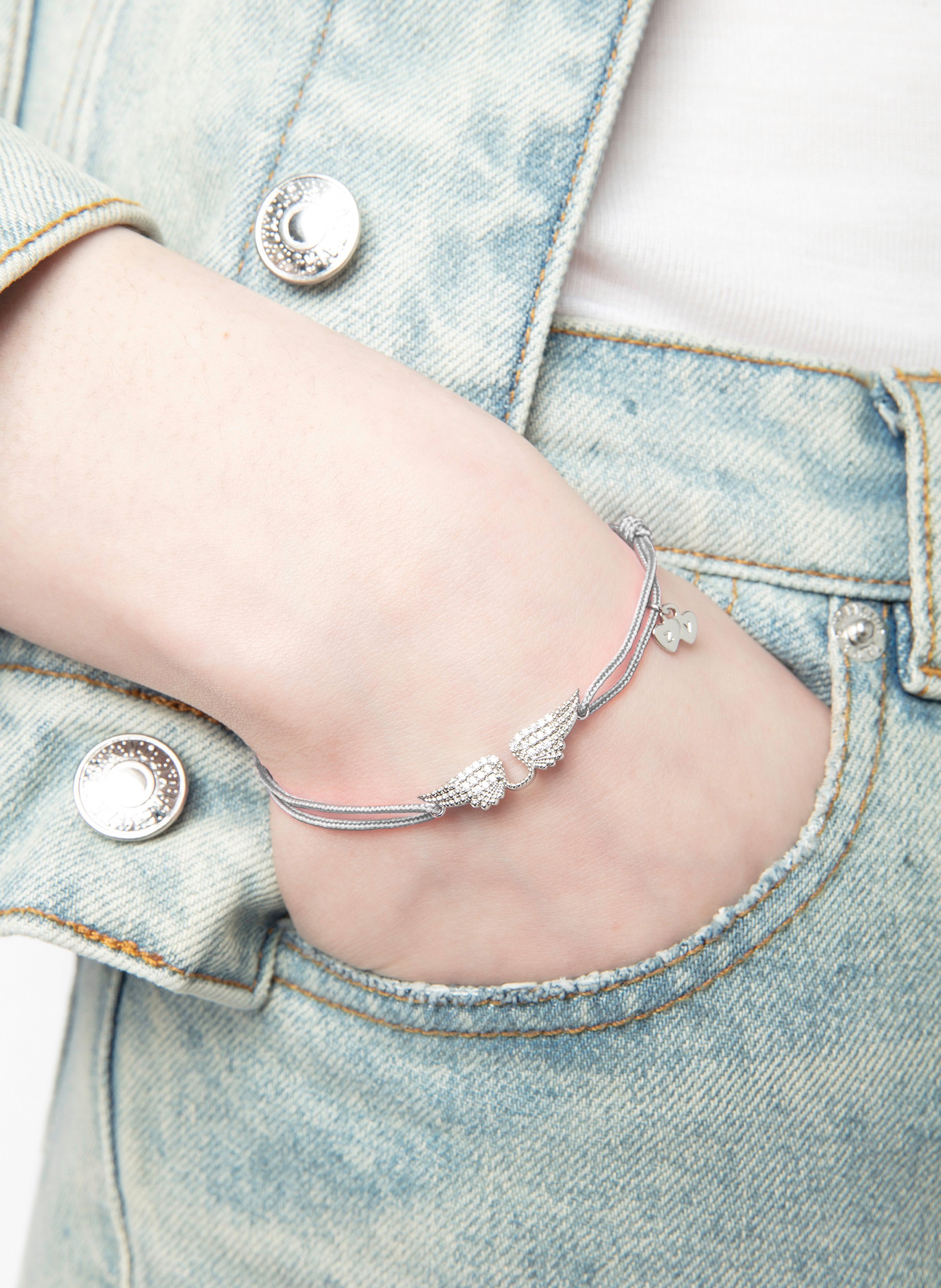 Bracelet à strass ZADIG&VOLTAIRE Gris