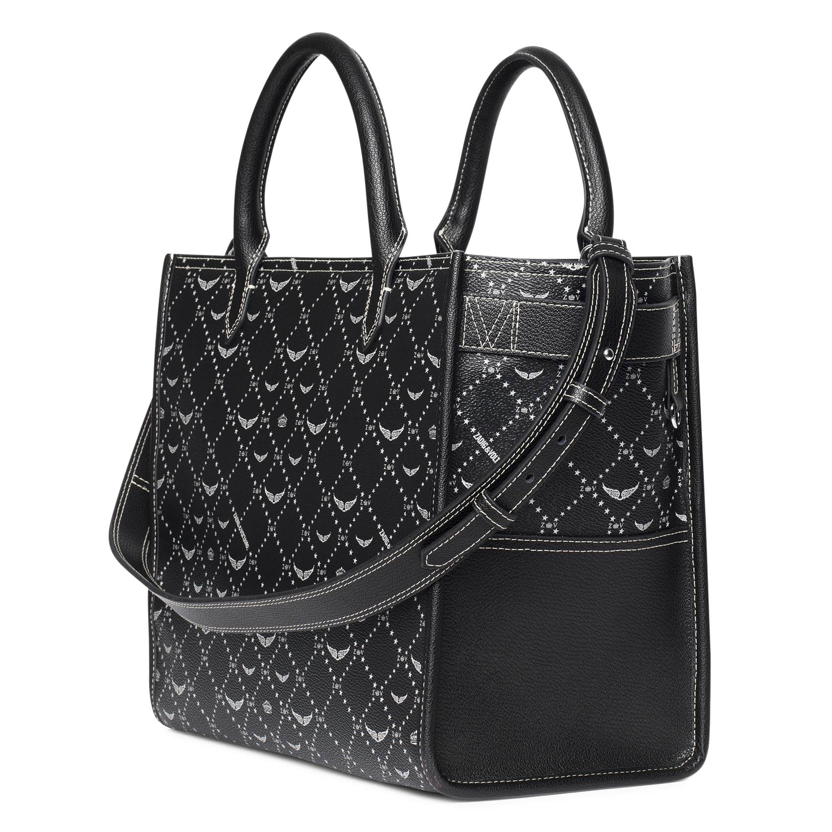Shopper met monogram ZADIG&VOLTAIRE Zwart