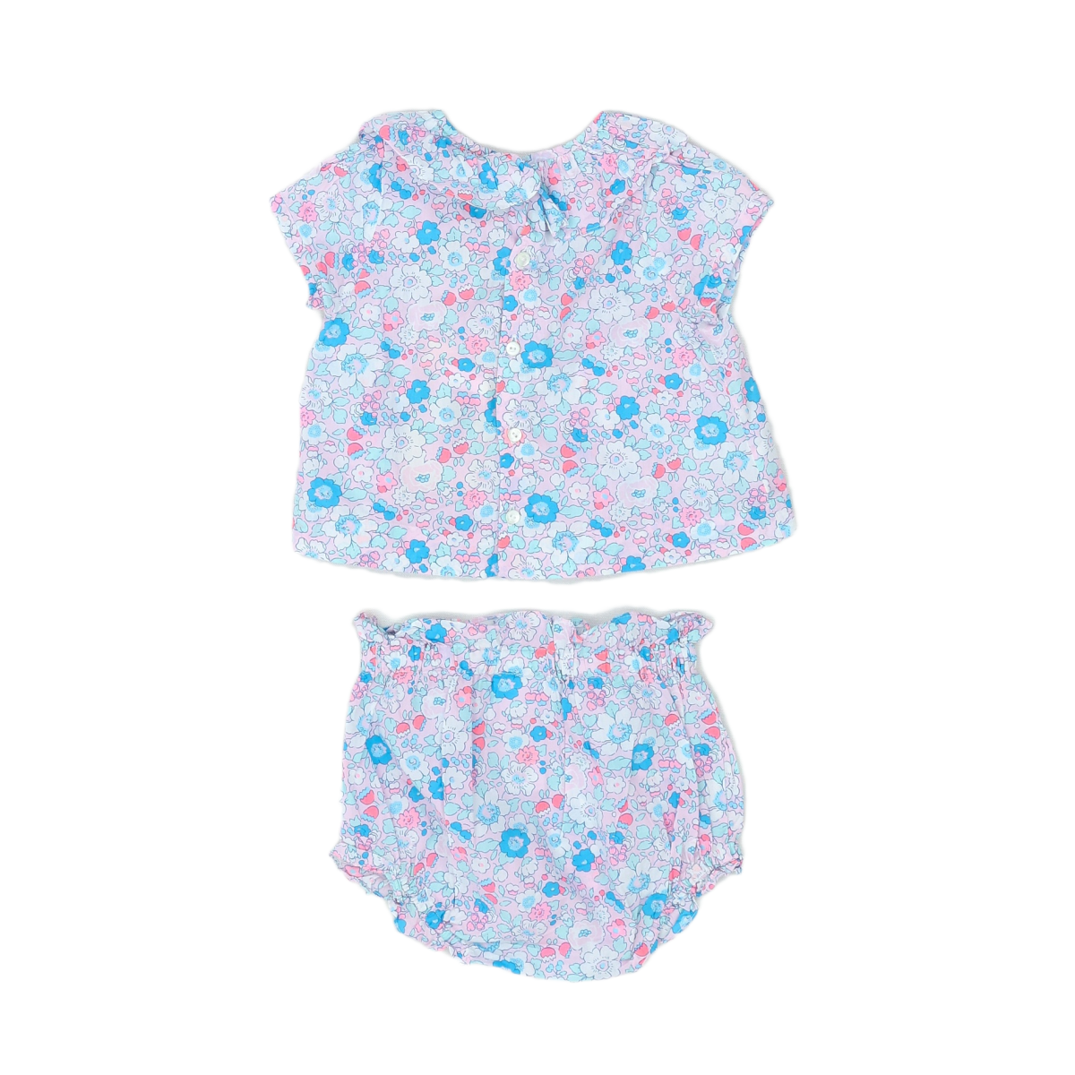 Blue Baby Set - 12 months JACADI - Seconde Main Blue