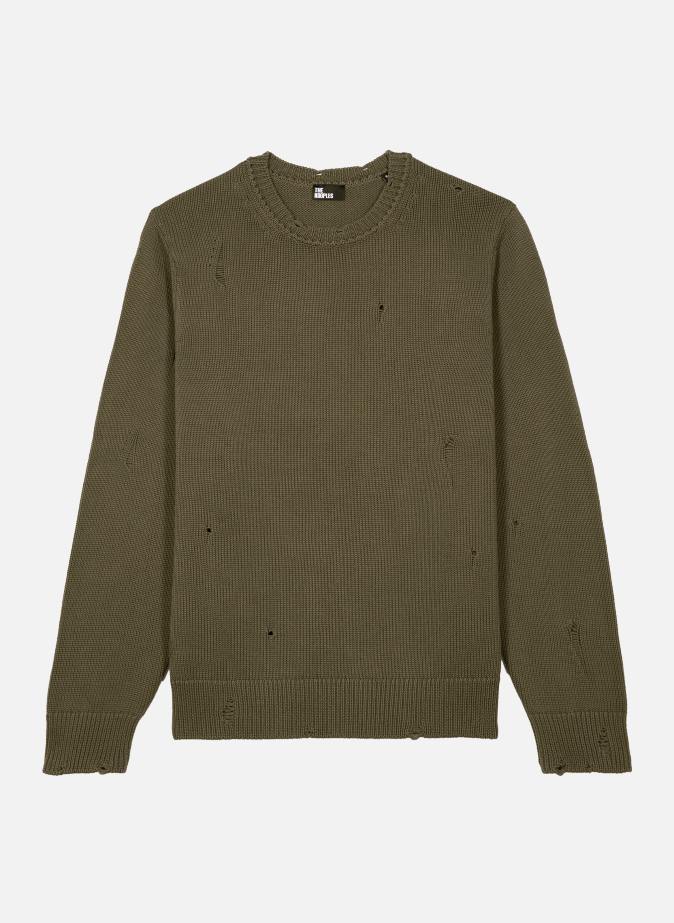 Sweater with cut-out details THE KOOPLES Green