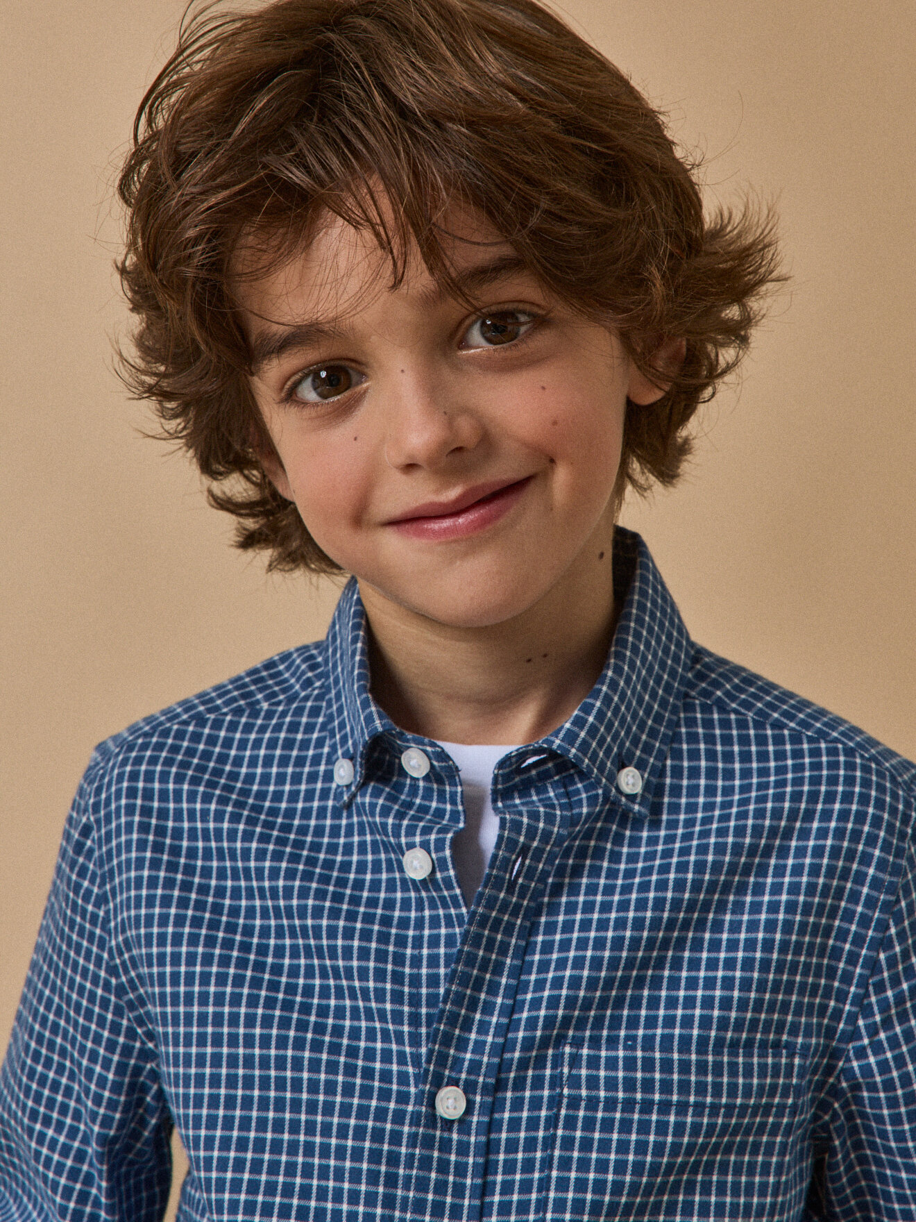 Flannel checkered shirt CYRILLUS Blue